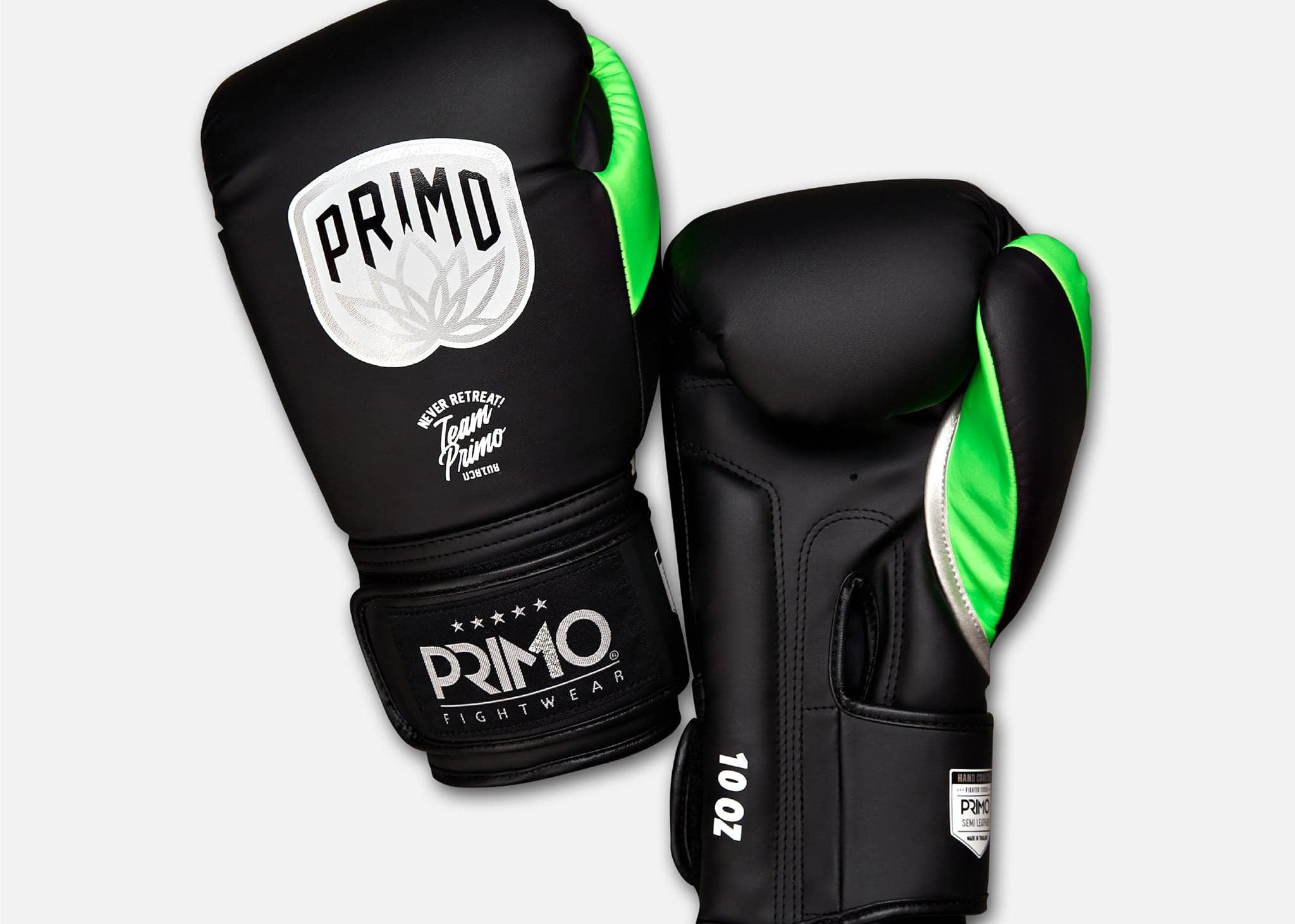 Primo Fight Wear Official Emblem 2.0 Semi Leather Boxing Gloves - Mint