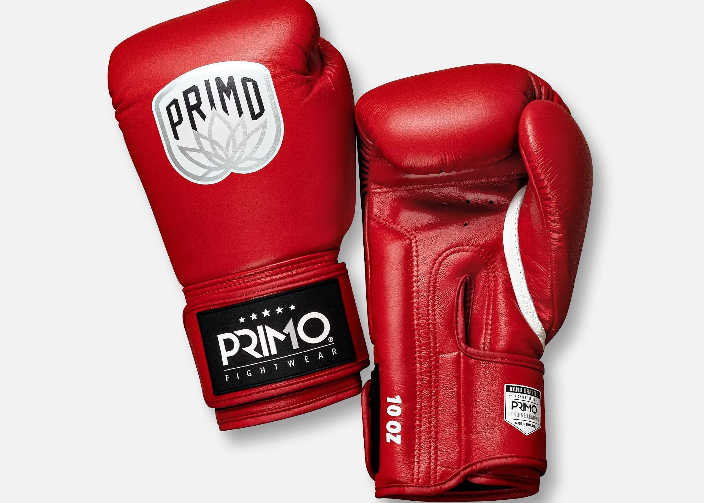 Primo Fight Wear Official Emblem 2.0 Boxing Gloves - Champion Red