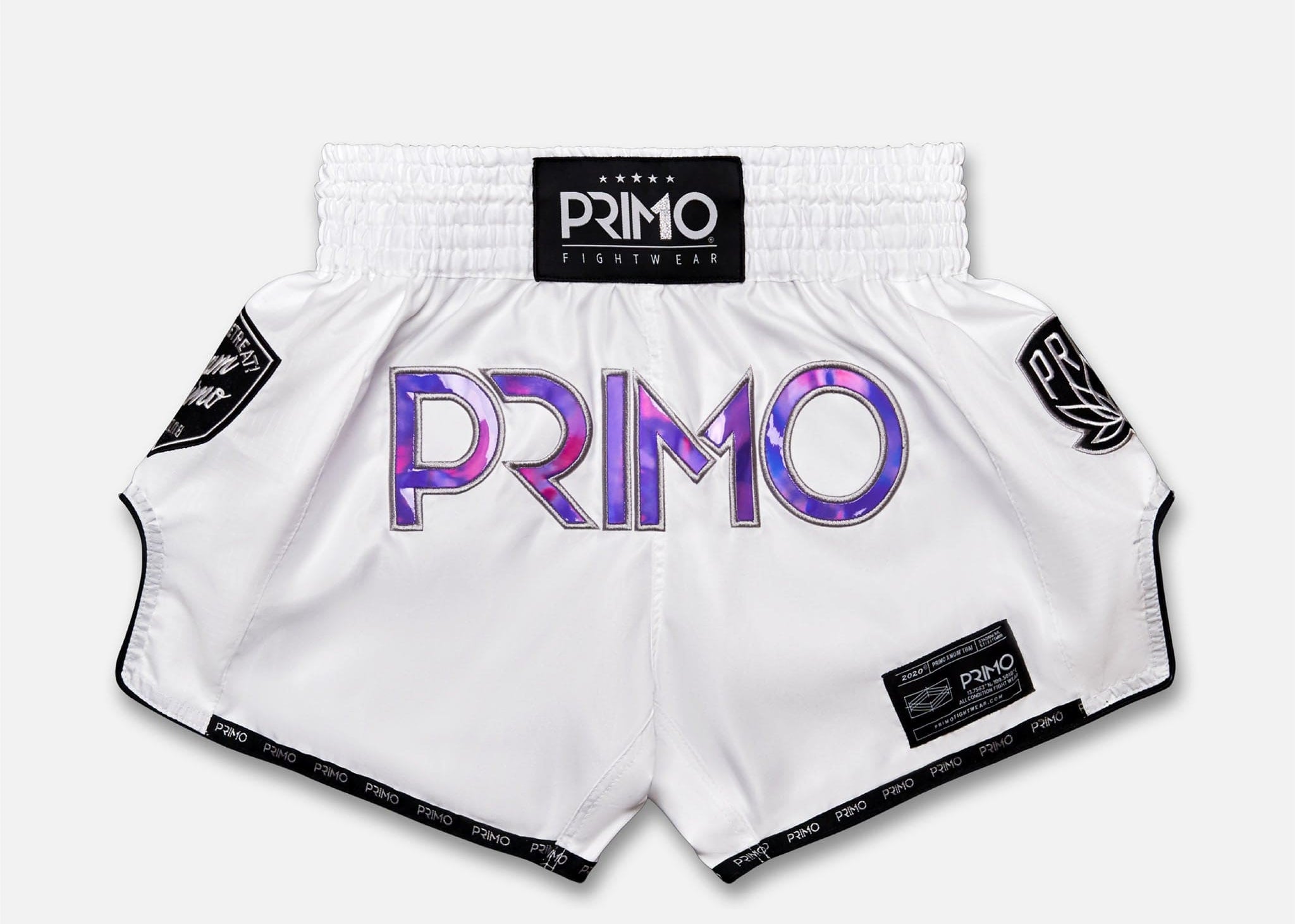 Primo Fight Wear Official Muay Thai Shorts - Hologram Series - Purple Haze