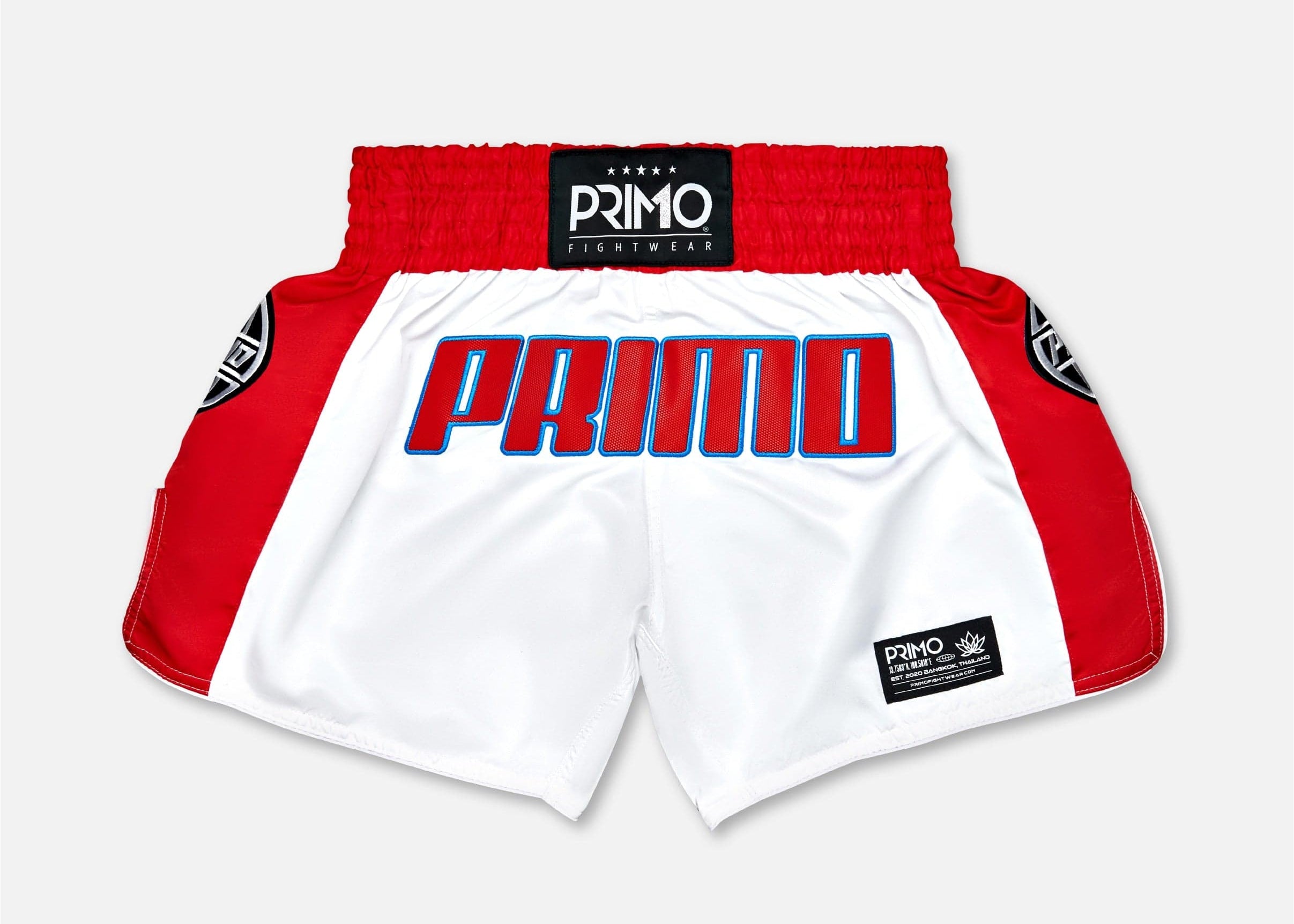 Primo Fight Wear Official Muay Thai Shorts - Trinity Series - Red