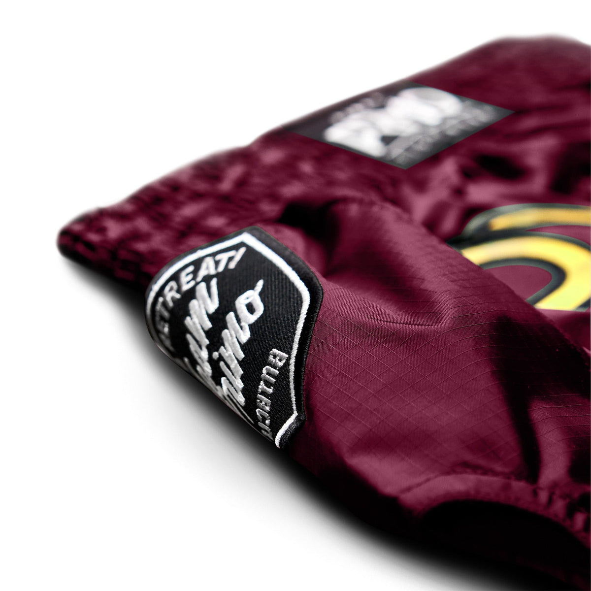 Stethoscope Red Print Pattern Muay Thai Boxing Shorts