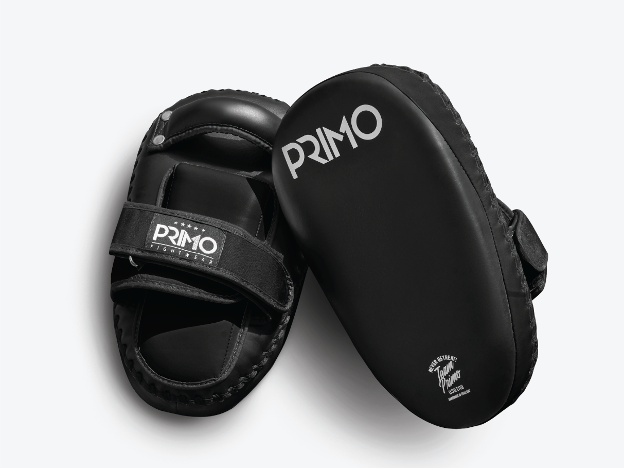 Primo Fight Wear Official Black / Microfiber Primo Elite Kick Pads - Small