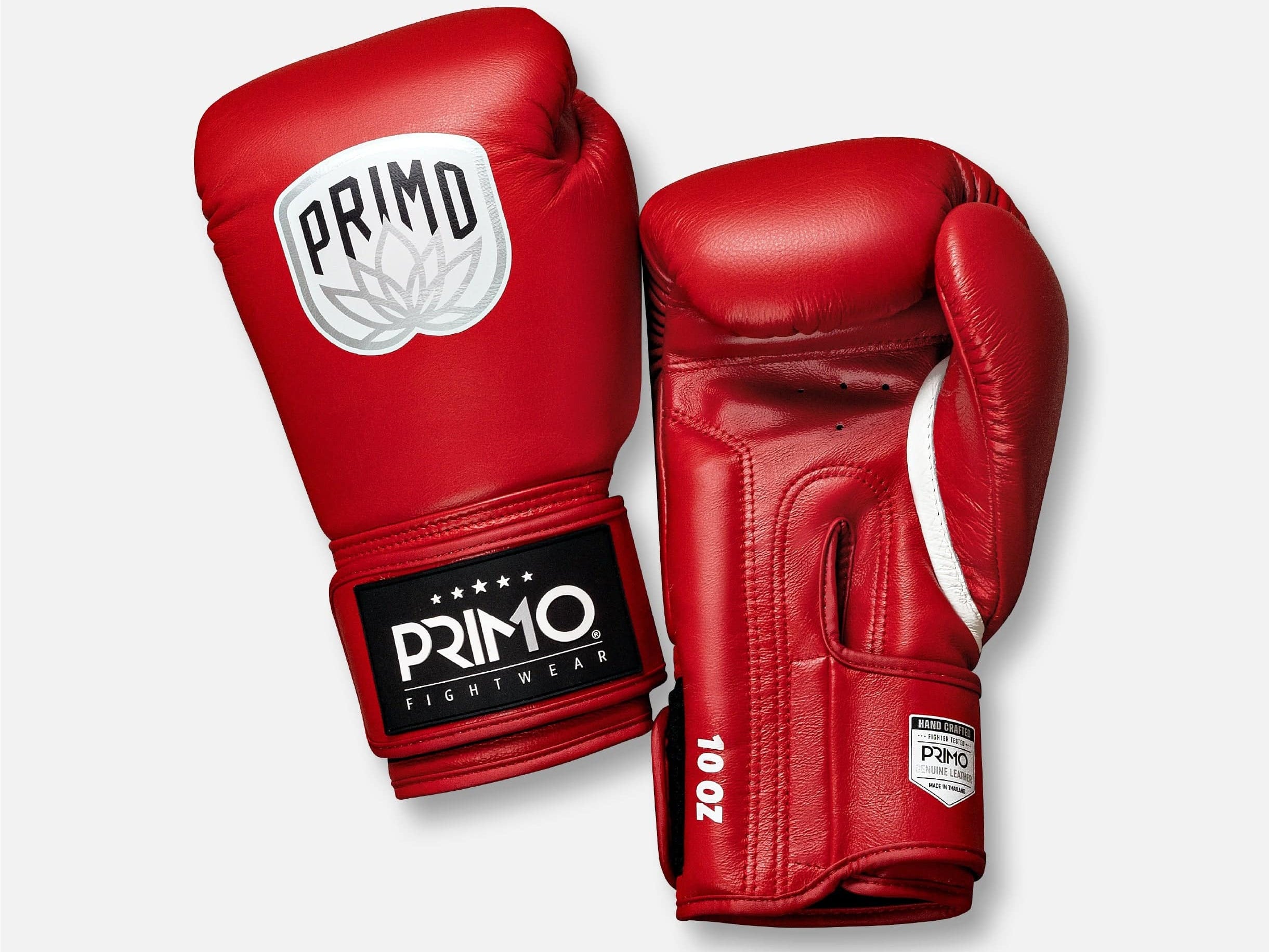 Primo Fight Wear Official Emblem 2.0 Boxing Gloves - Champion Red