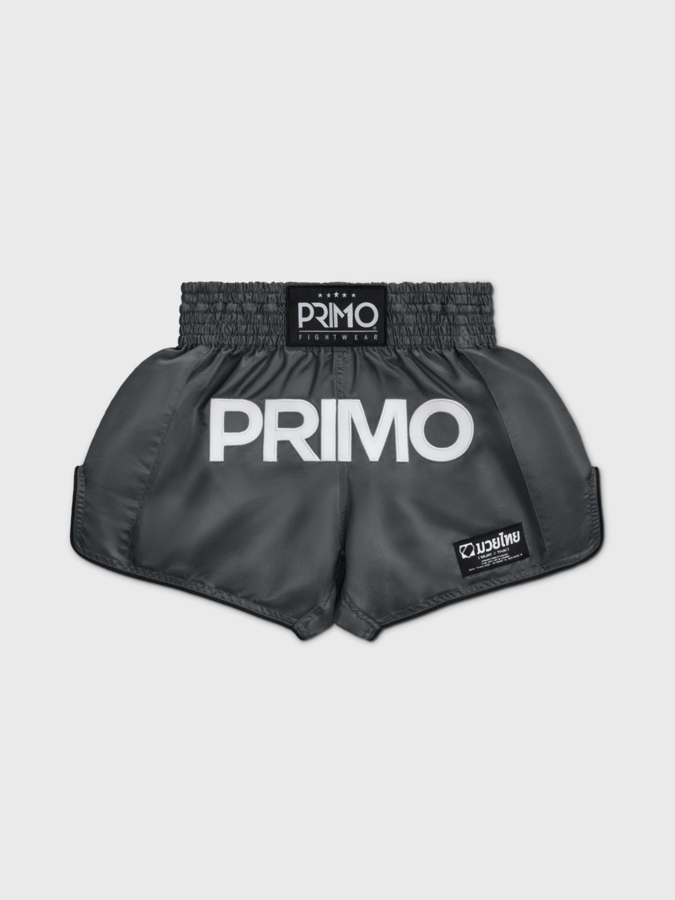 Grey Pink And White Camo Print Muay Thai Boxing Shorts