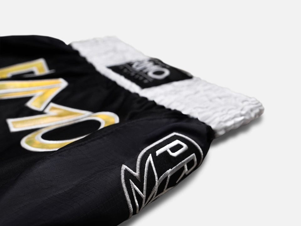 Primo Fight Wear Official Muay Thai Shorts - Special Edition -  Melrose OG - Black Gold