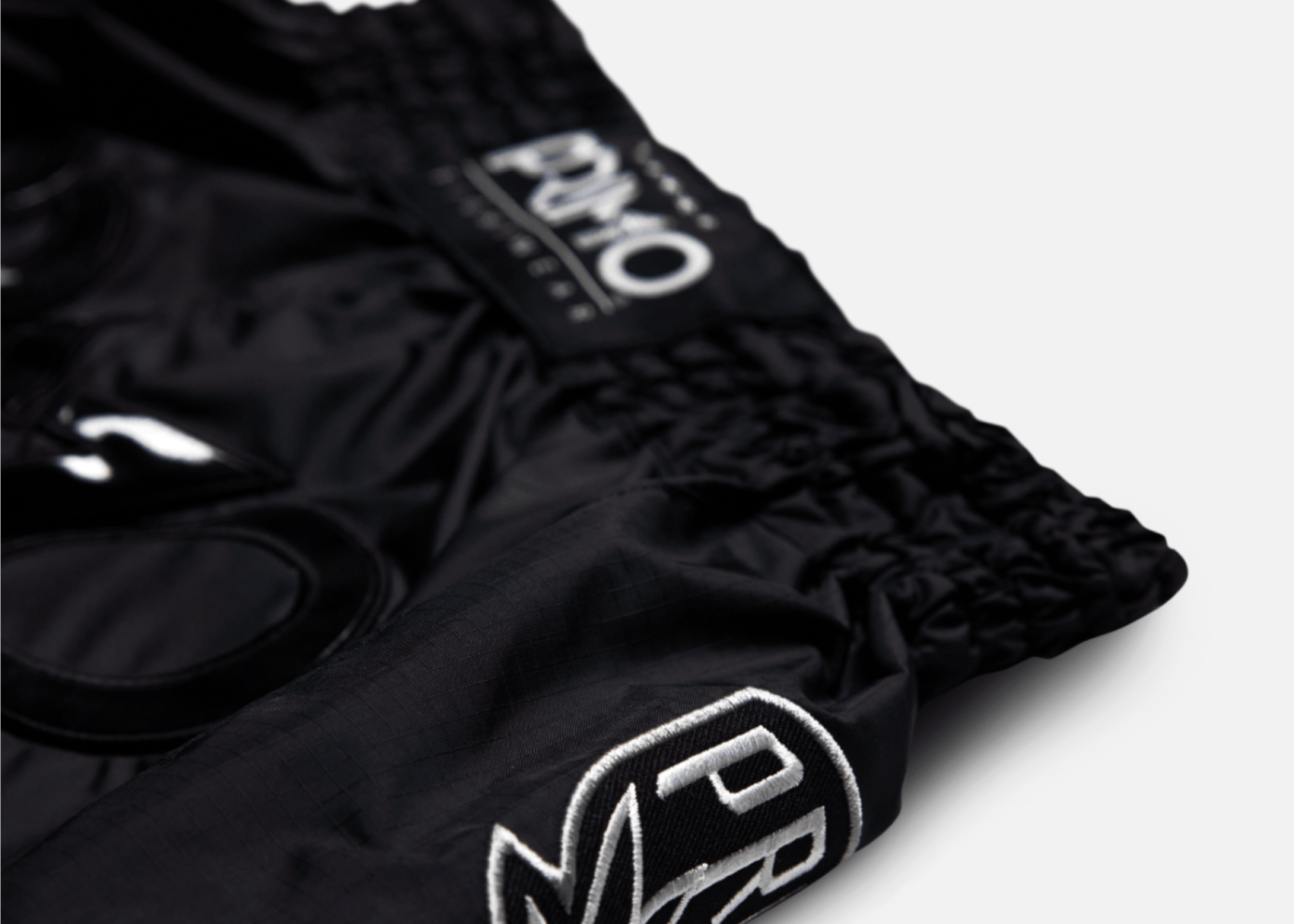 Primo Fight Wear Official Muay Thai Shorts - Super Nylon - Black Panther II