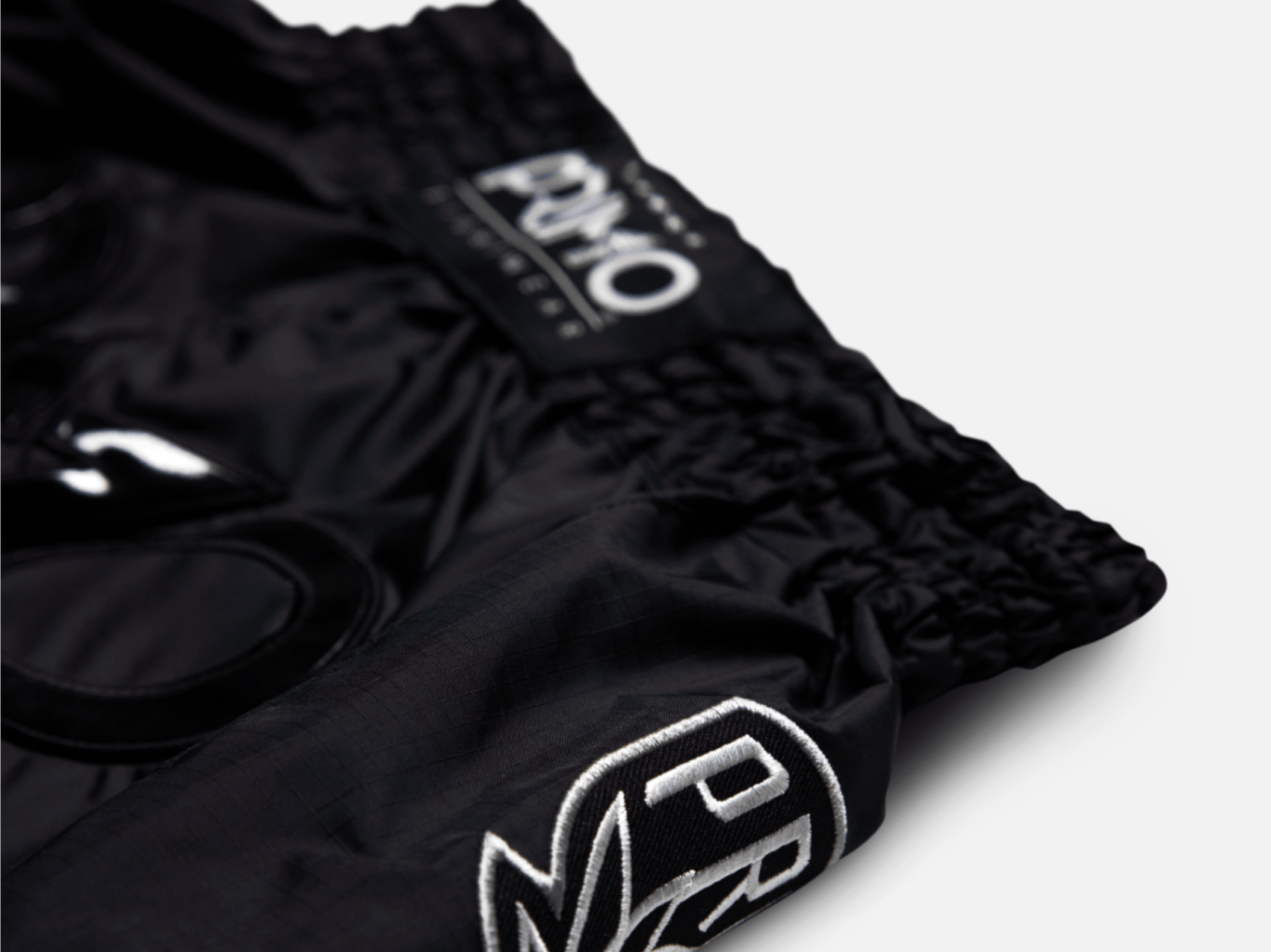 Primo Fight Wear Official Muay Thai Shorts - Super Nylon - Black Panther II