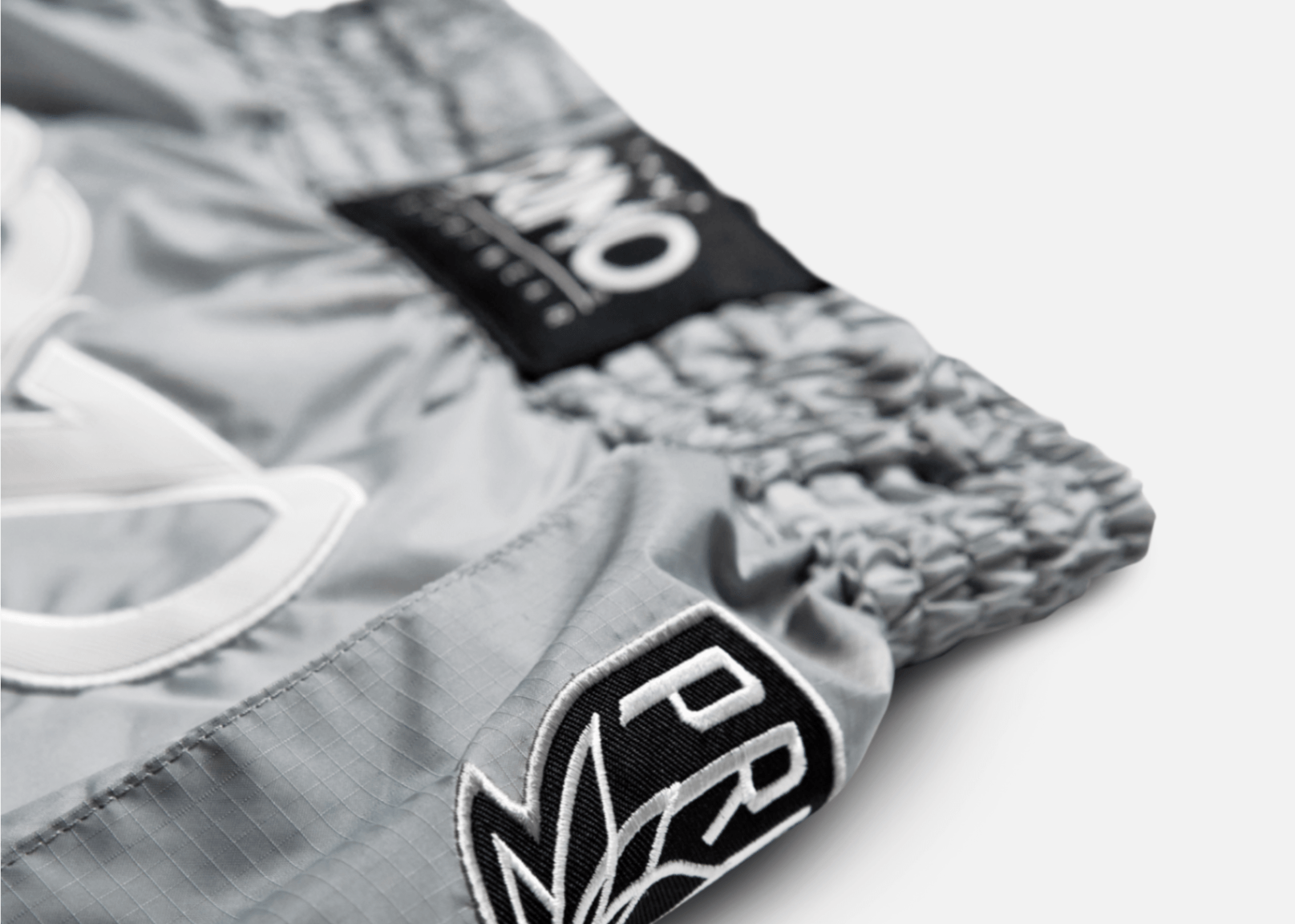 Primo Fight Wear Official Muay Thai Shorts - Super Nylon - Hammerhead Grey