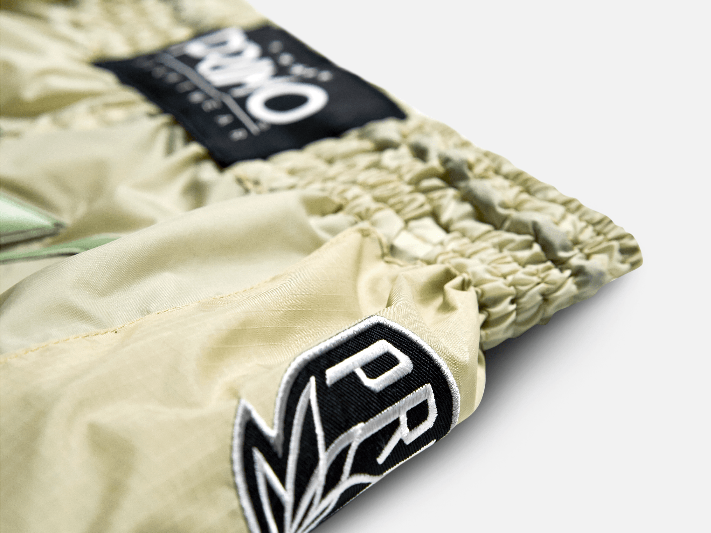 Primo Fight Wear Official Muay Thai Shorts - Super Nylon - Mantis Tan