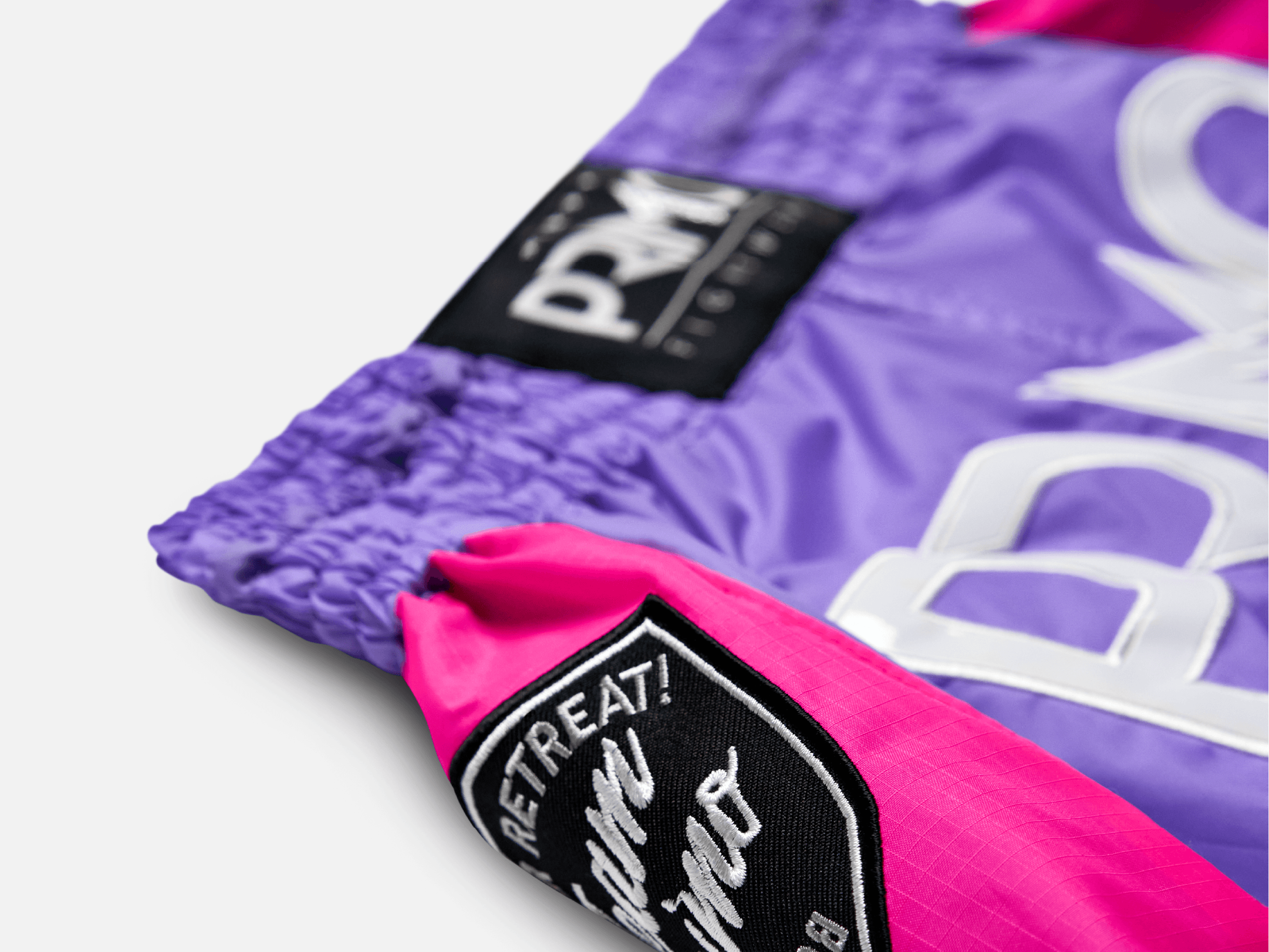 Primo Fight Wear Official Muay Thai Shorts - Super Nylon - Purple Rain