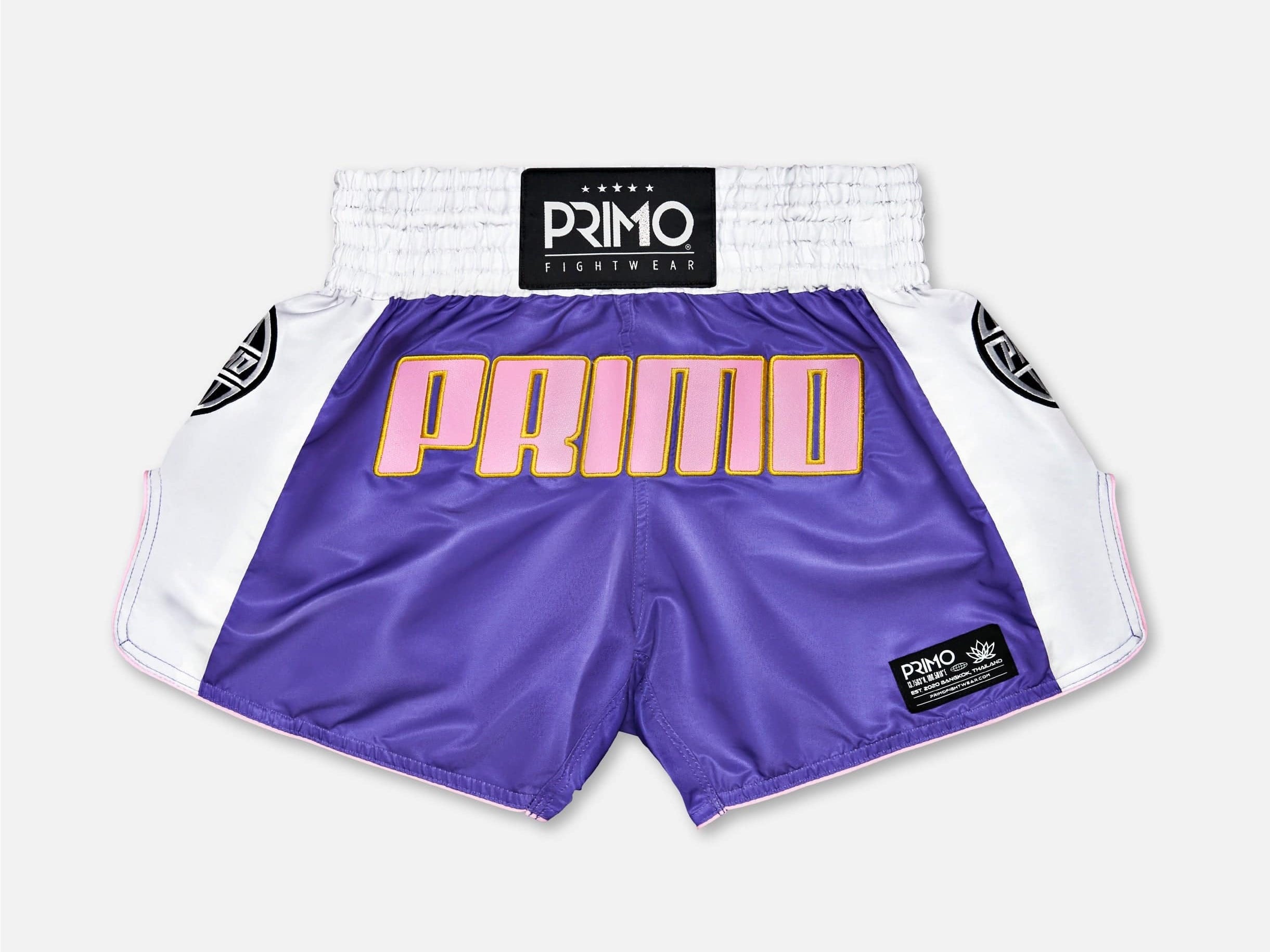 Primo Fight Wear Official Muay Thai Shorts - Trinity Series - Purple