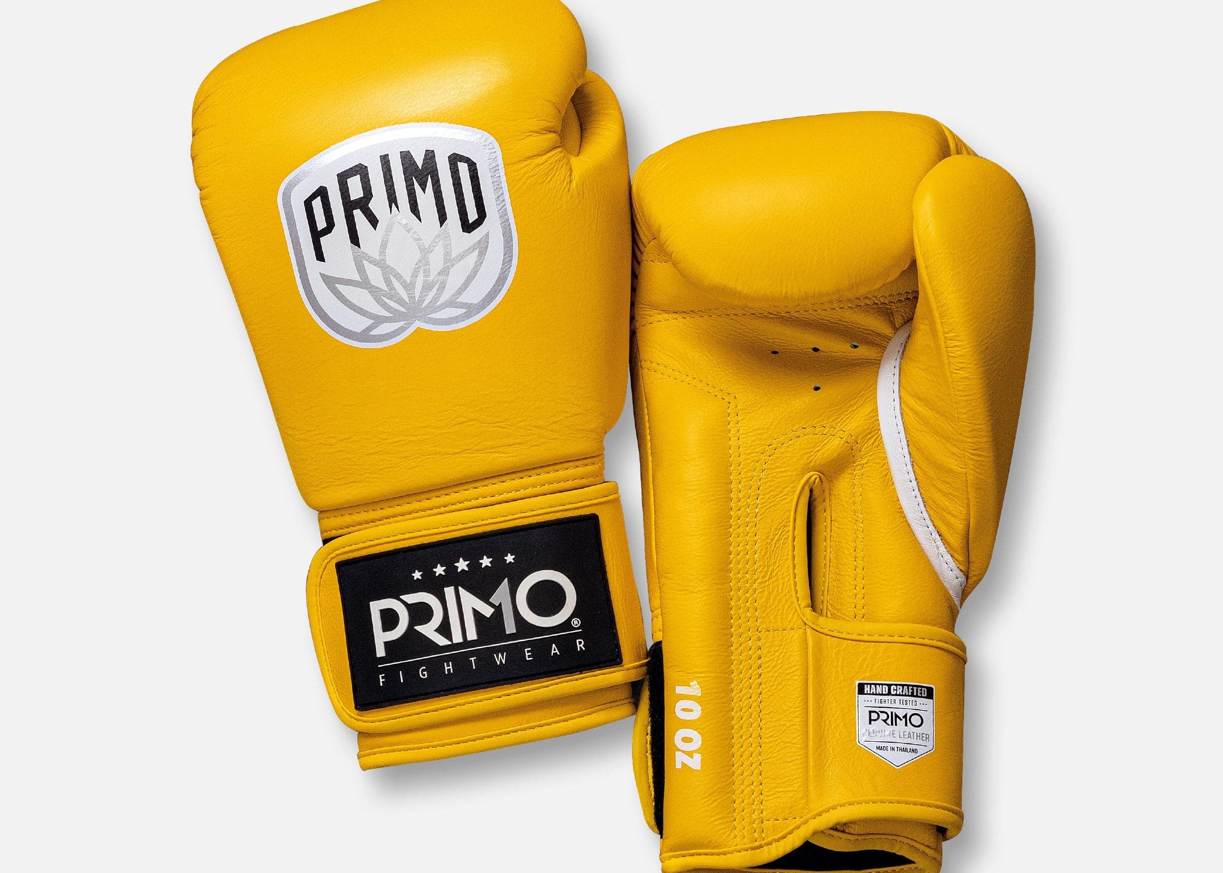 Primo Fight Wear Official Emblem 2.0 Boxing Gloves - Shaolin Yellow