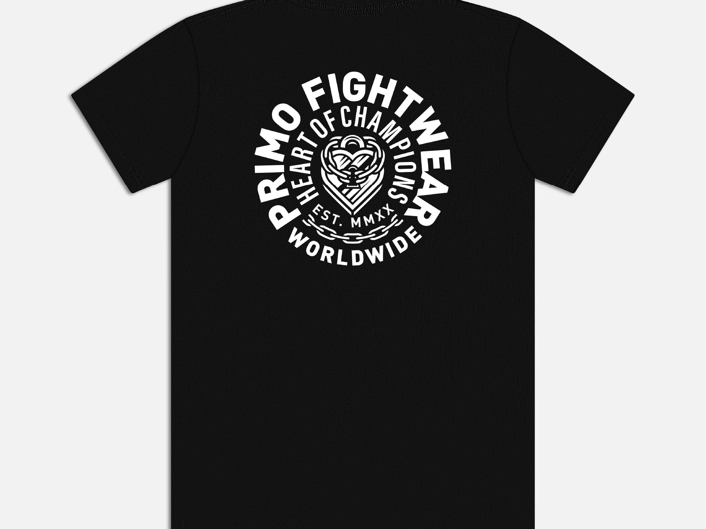 Primo Fight Wear Official Primo Heart Of Champions Cotton T-Shirt - Black