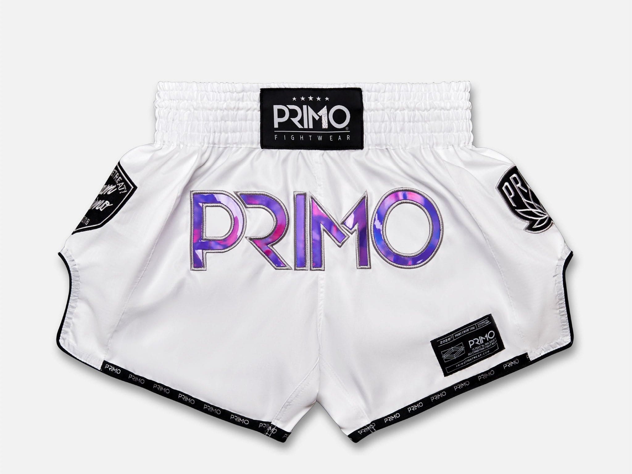 Primo Fight Wear Official Muay Thai Shorts - Hologram Series - Purple Haze