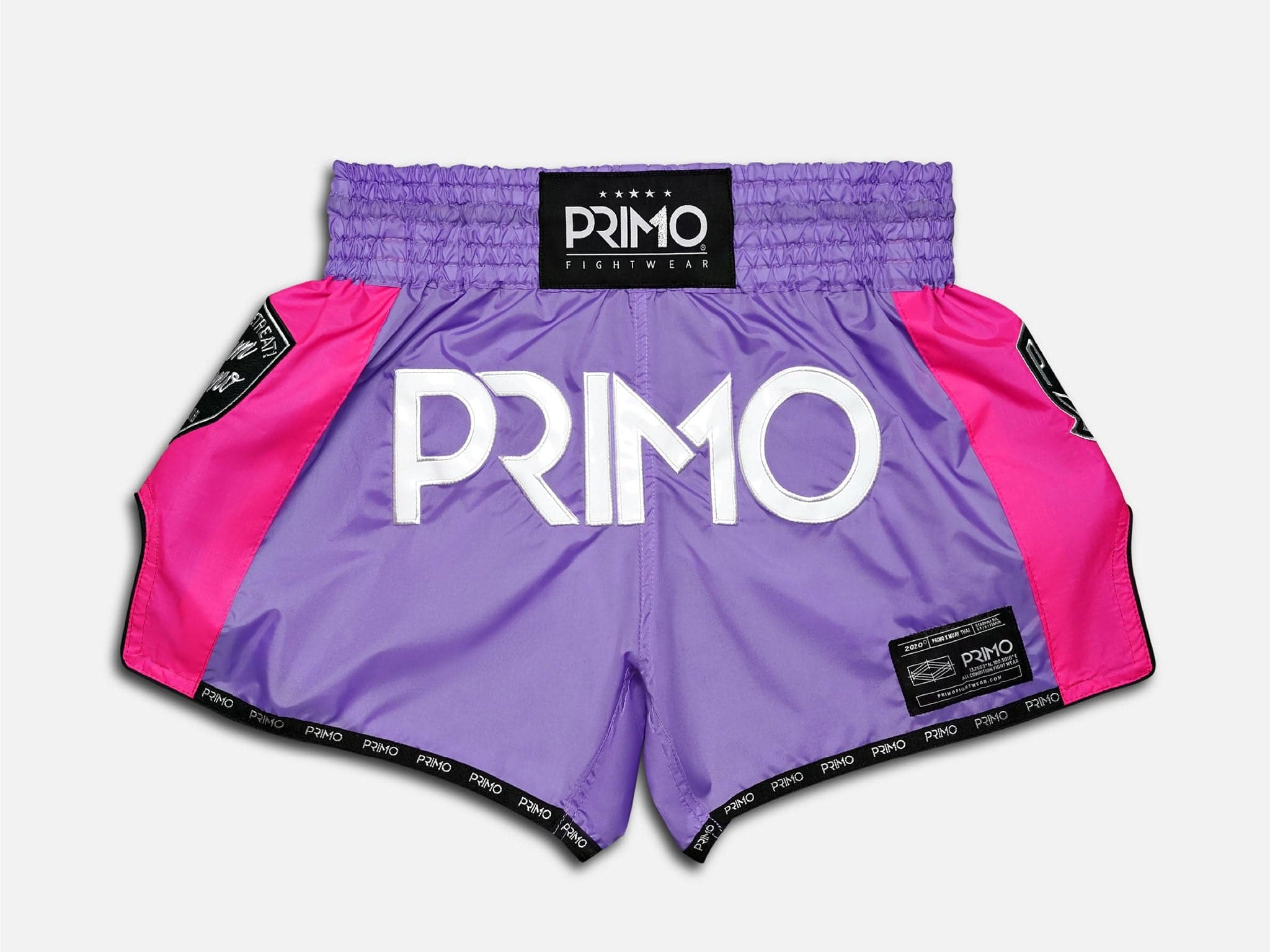 Primo Fight Wear Official Muay Thai Shorts - Super Nylon - Purple Rain