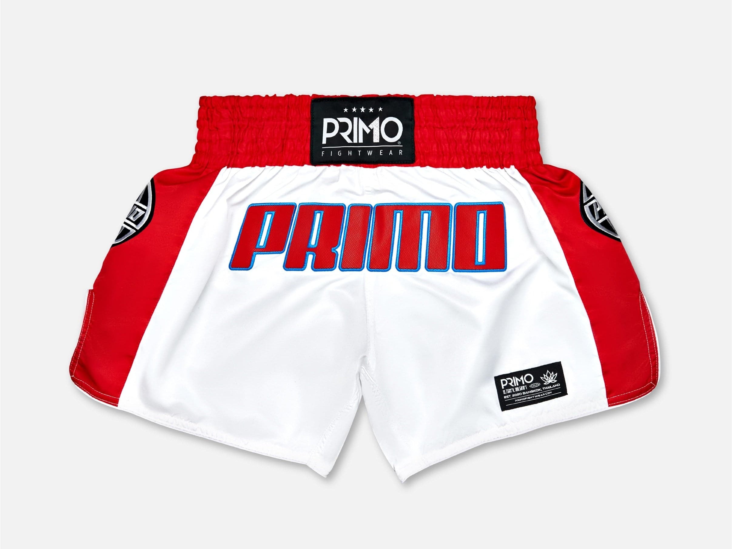 Primo Fight Wear Official Muay Thai Shorts - Trinity Series - Red