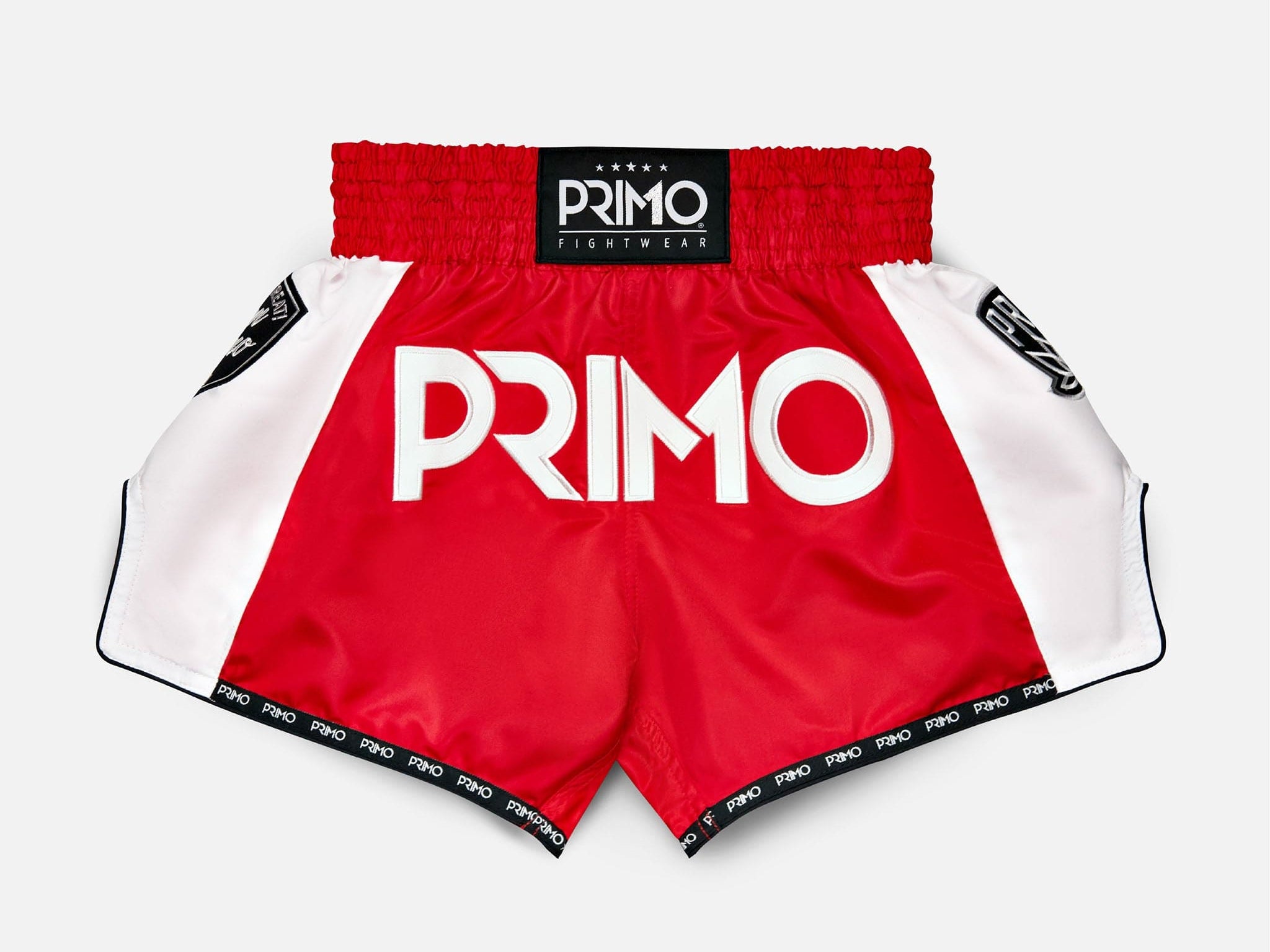 Primo Fight Wear Official Muay Thai Shorts - Free Flow Series - Stadium Classic Red