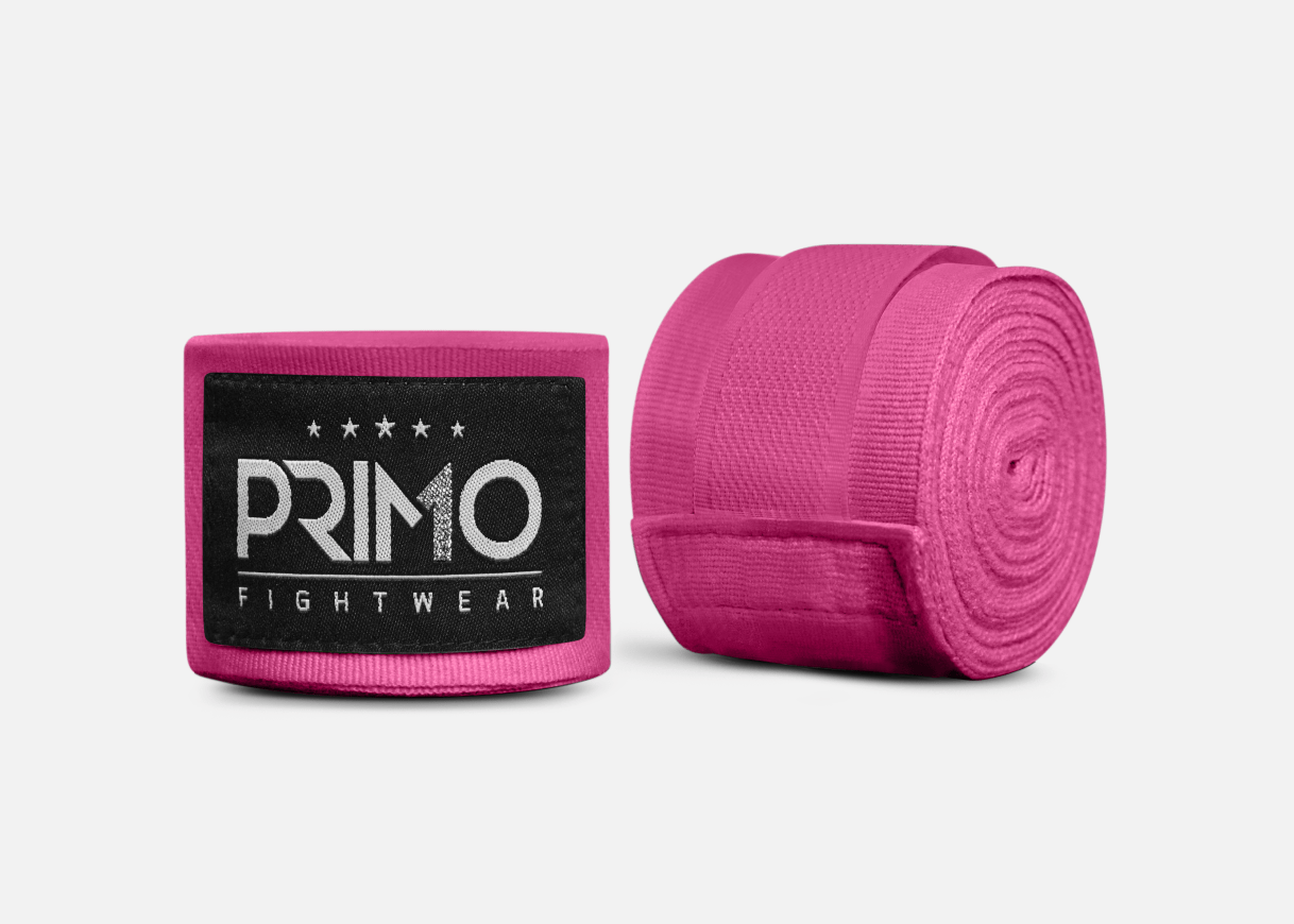 Primo Fight Wear Official 160 Series Hand Wraps - Harlem Pink