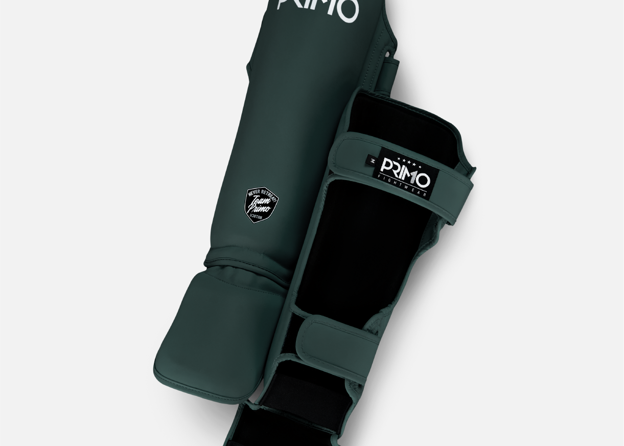 Primo Fight Wear Official Classic Muay Thai Shinguard - Hunter Green