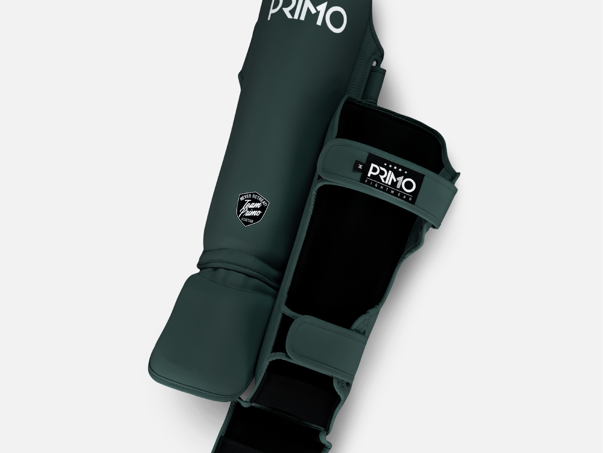 Primo Fight Wear Official Classic Muay Thai Shinguard - Hunter Green