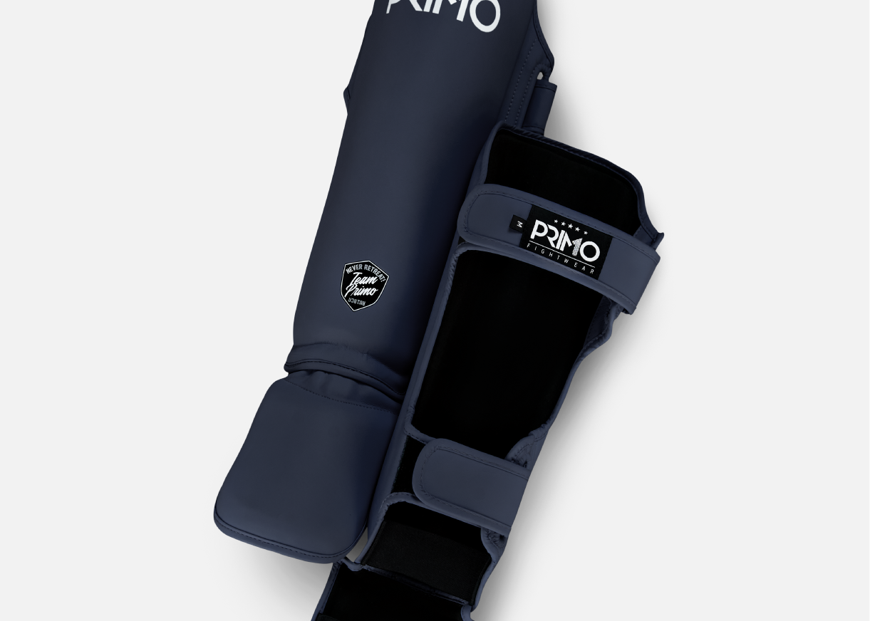 Primo Fight Wear Official Classic Muay Thai Shinguard - Navy Blue