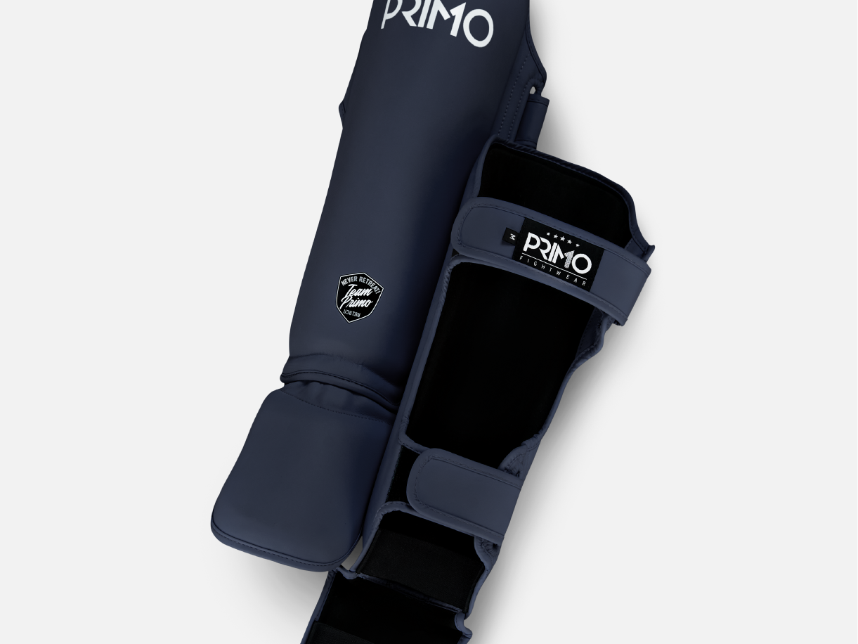 Primo Fight Wear Official Classic Muay Thai Shinguard - Navy Blue