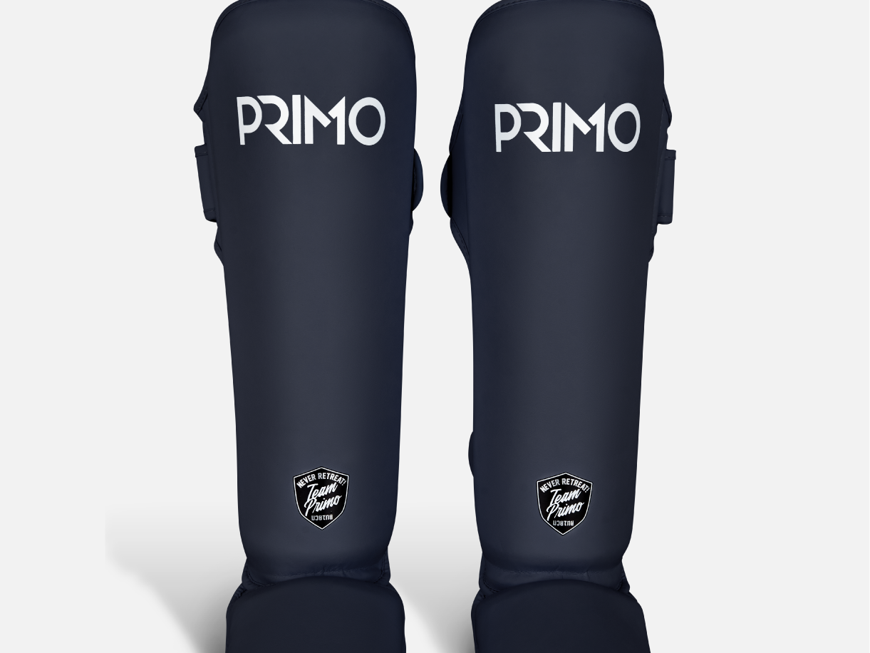 Primo Fight Wear Official Classic Muay Thai Shinguard - Navy Blue