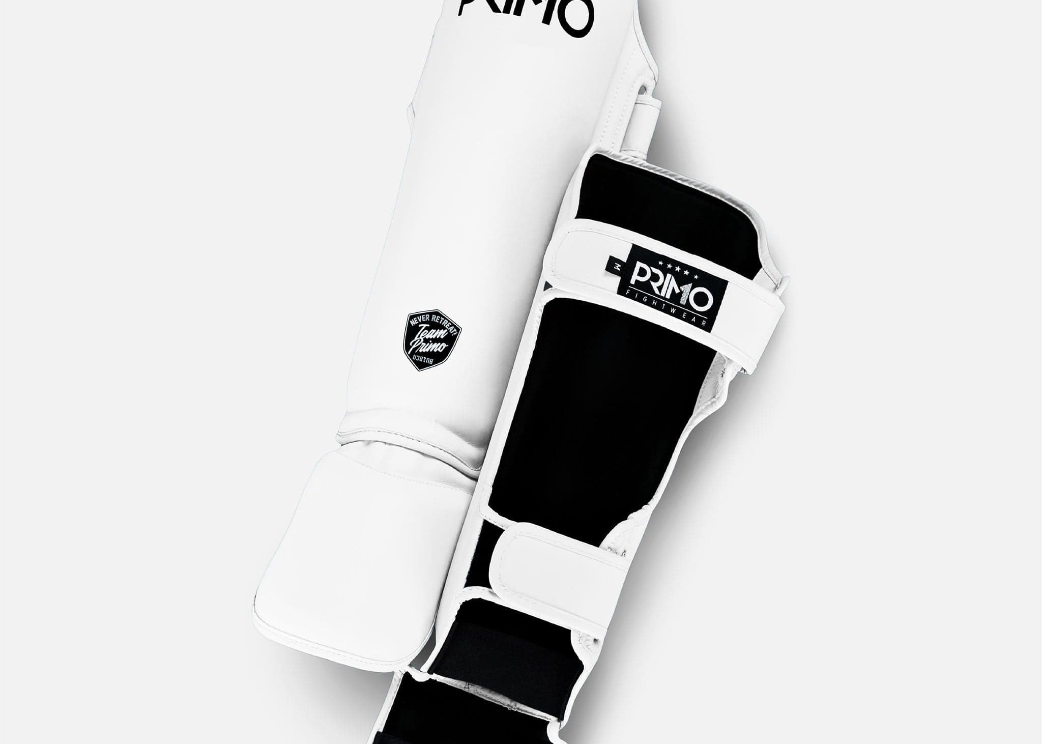 Primo Fight Wear Official Classic Muay Thai Shinguard - White
