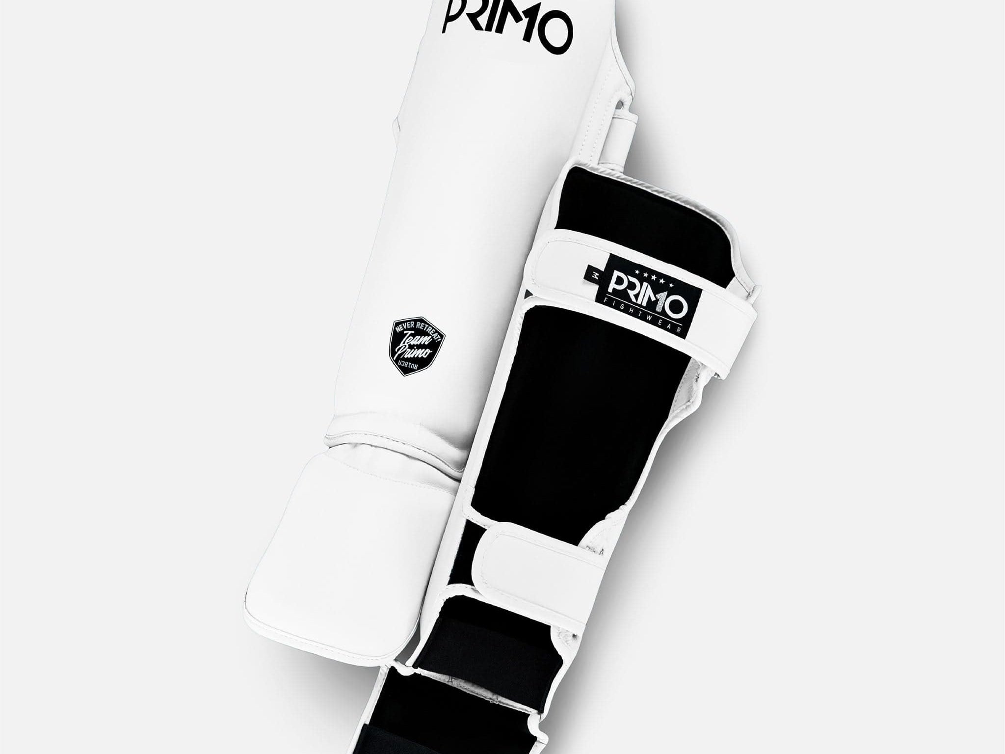 Primo Fight Wear Official Classic Muay Thai Shinguard - White