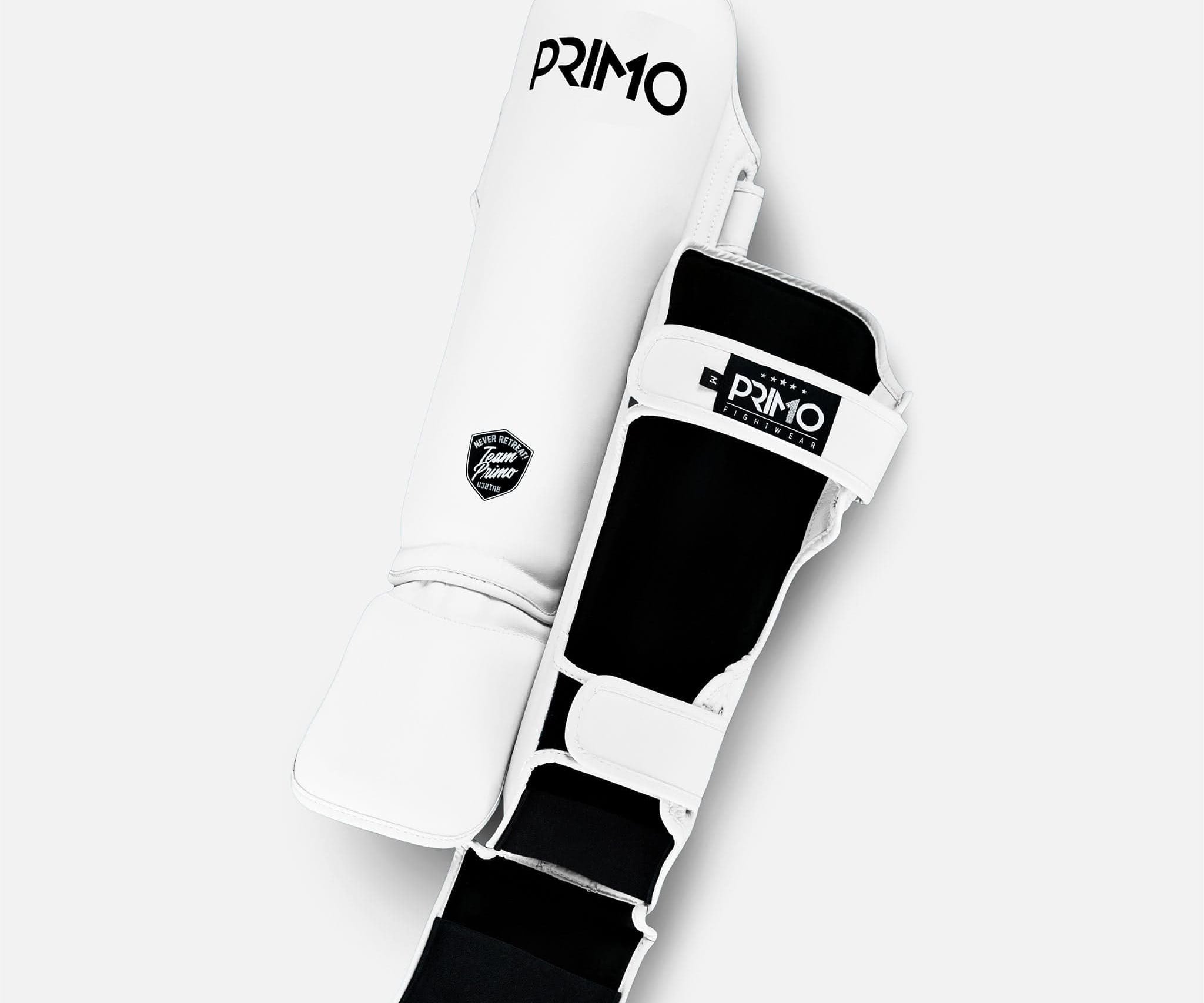 Primo Fight Wear Official Classic Muay Thai Shinguard - White
