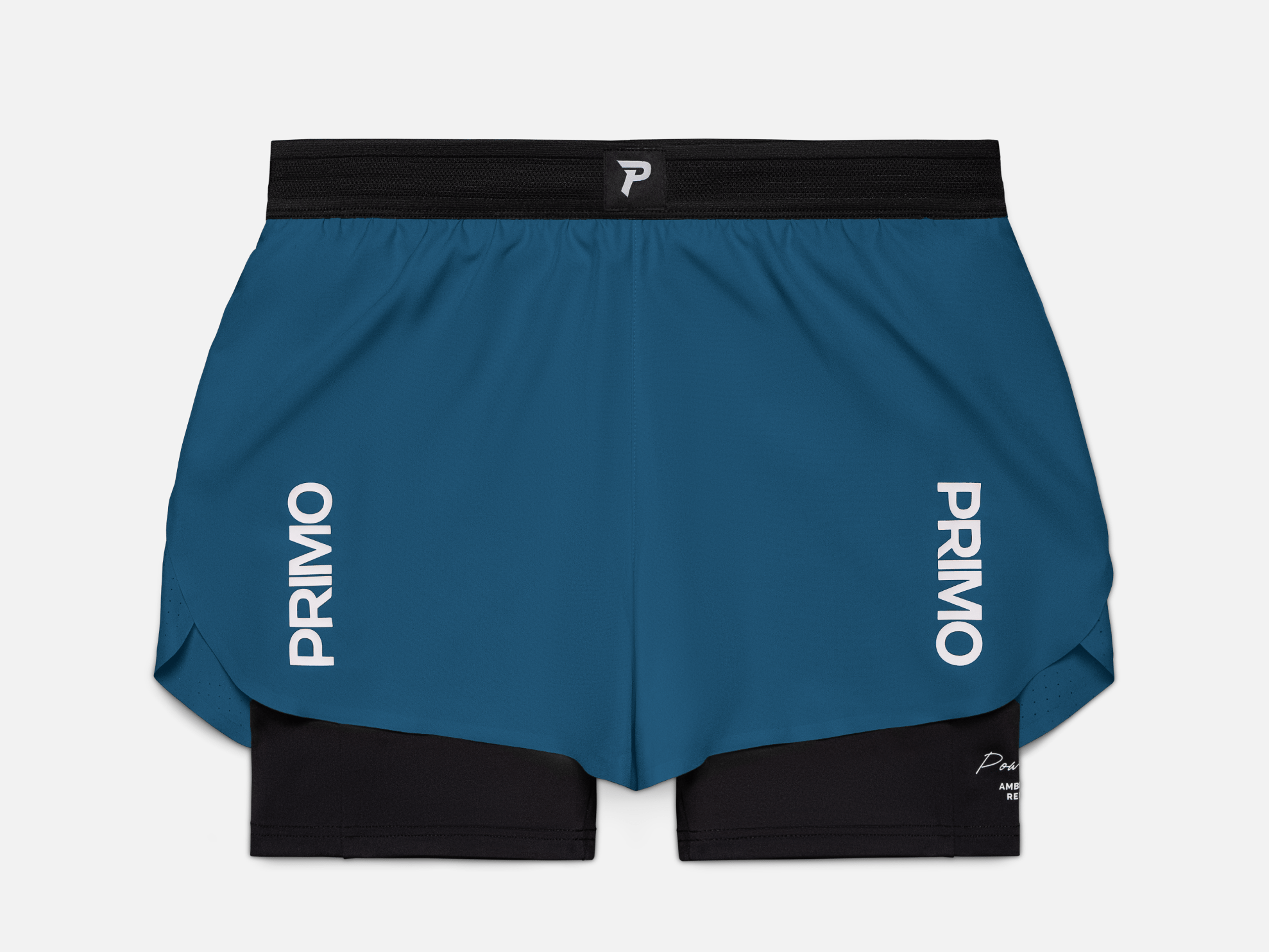 Primo Fight Wear Official E.S.C. (Elite Strikers Club) Compression Shorts -  Aegean Blue