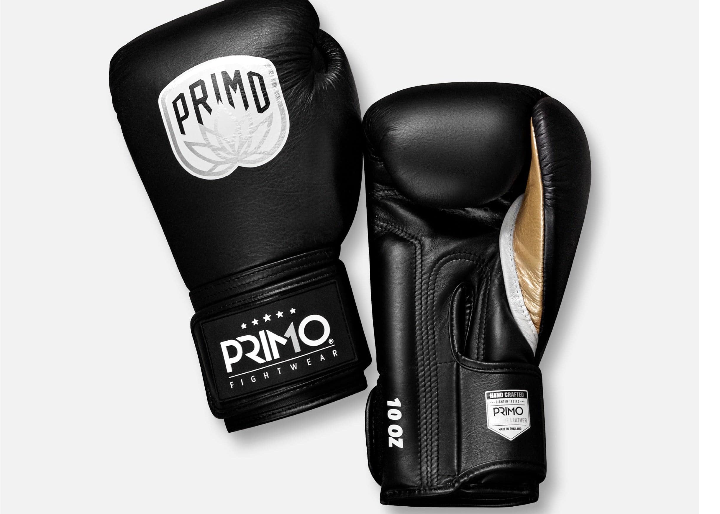 Primo Fight Wear Official Emblem 2.0 Boxing Gloves - Onyx Black