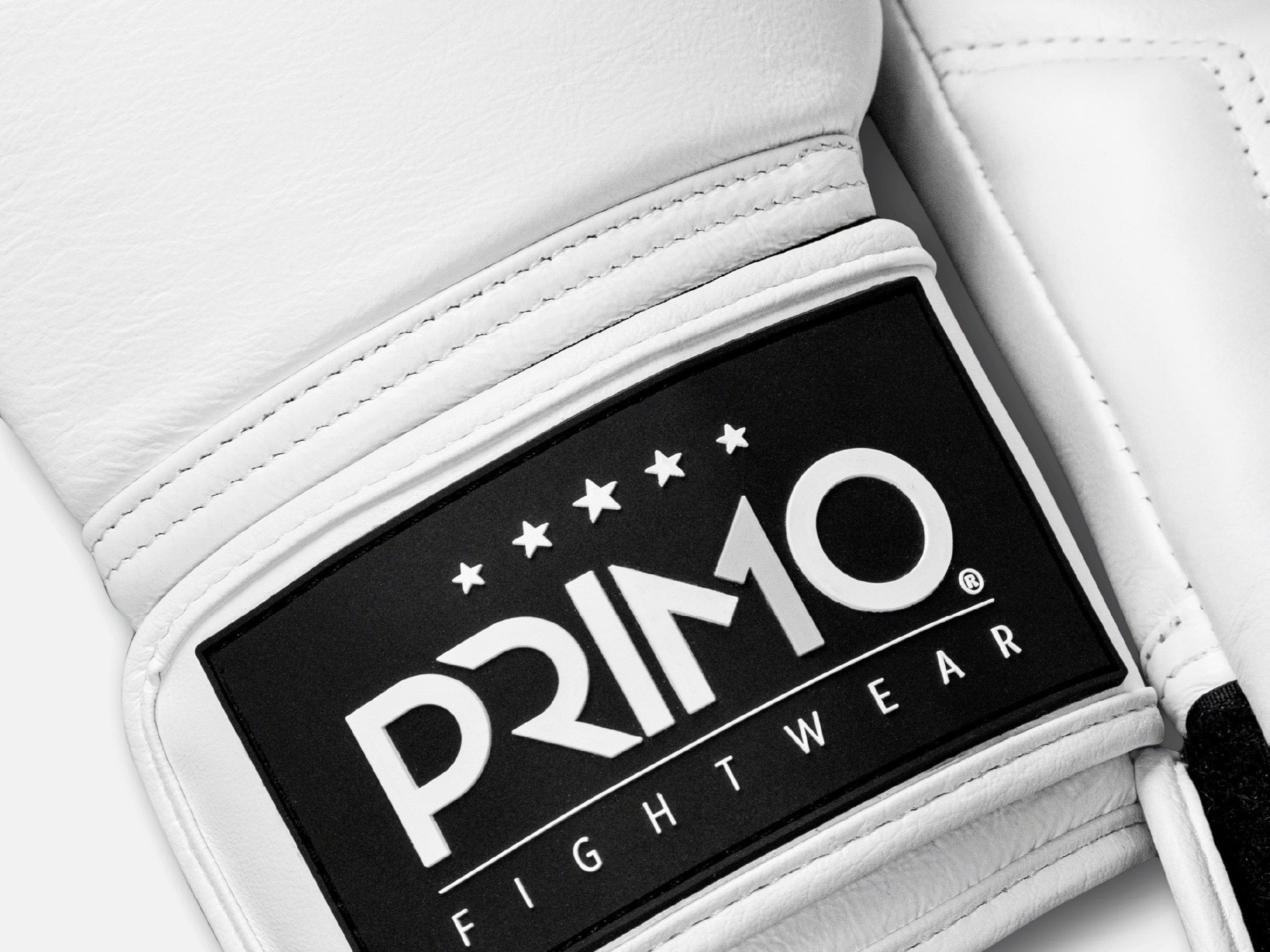 Primo Fight Wear Official Emblem 2.0 Boxing Gloves - White Seraph