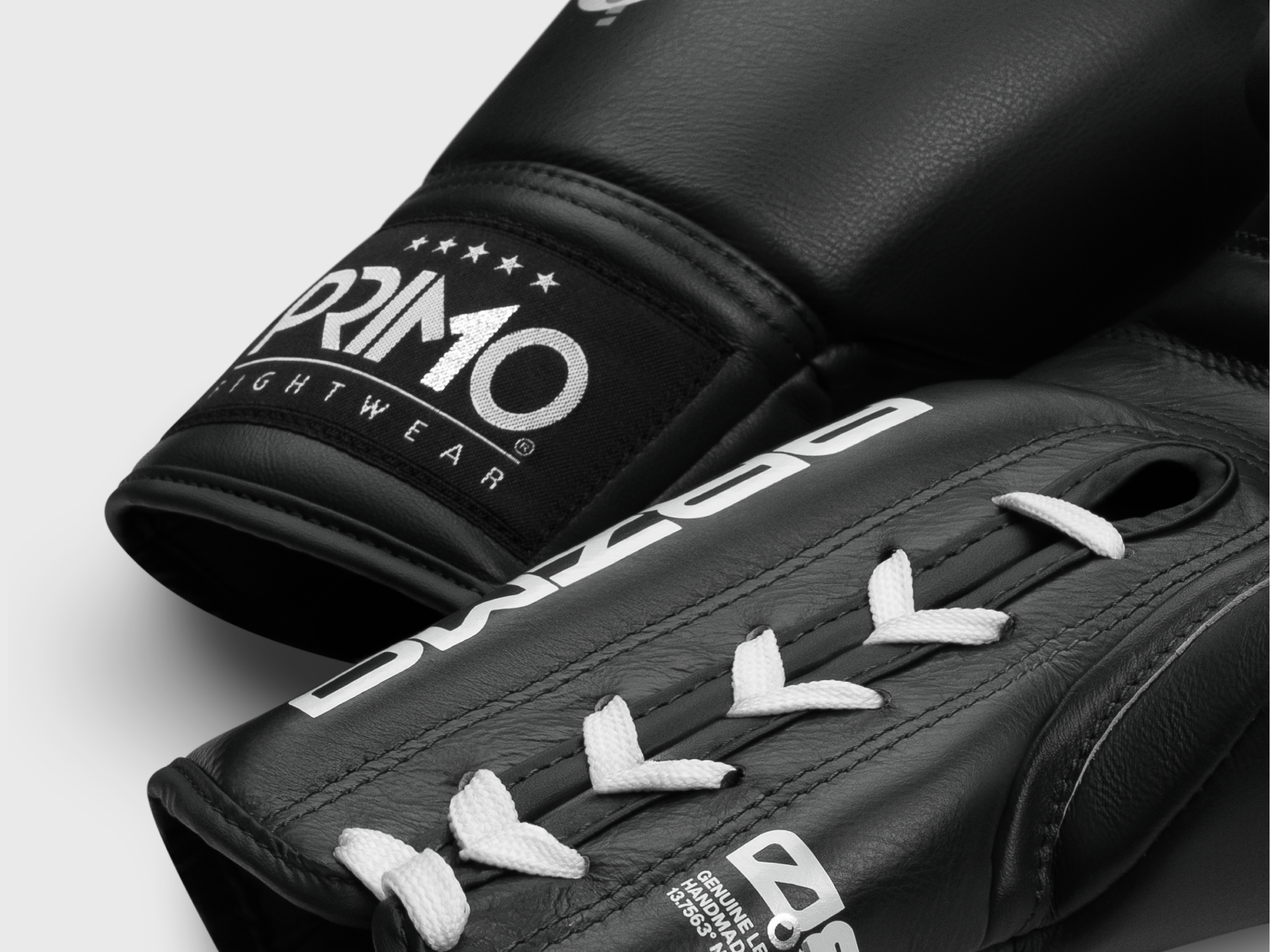 Primo Fight Wear Official Mamba Series Lace Up Boxing Gloves - Black