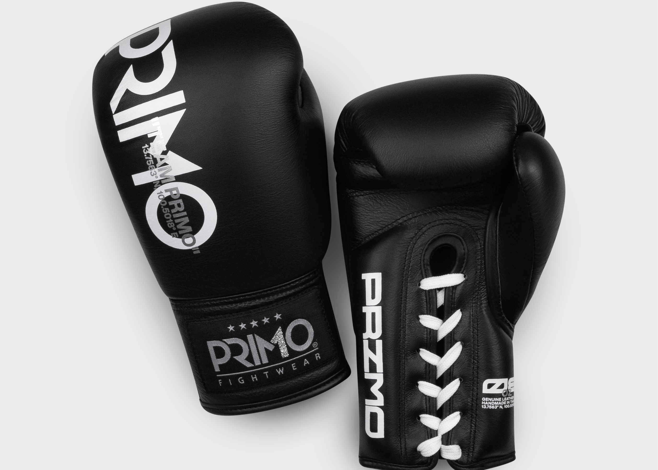 Primo Fight Wear Official Mamba Series Lace Up Boxing Gloves - Black