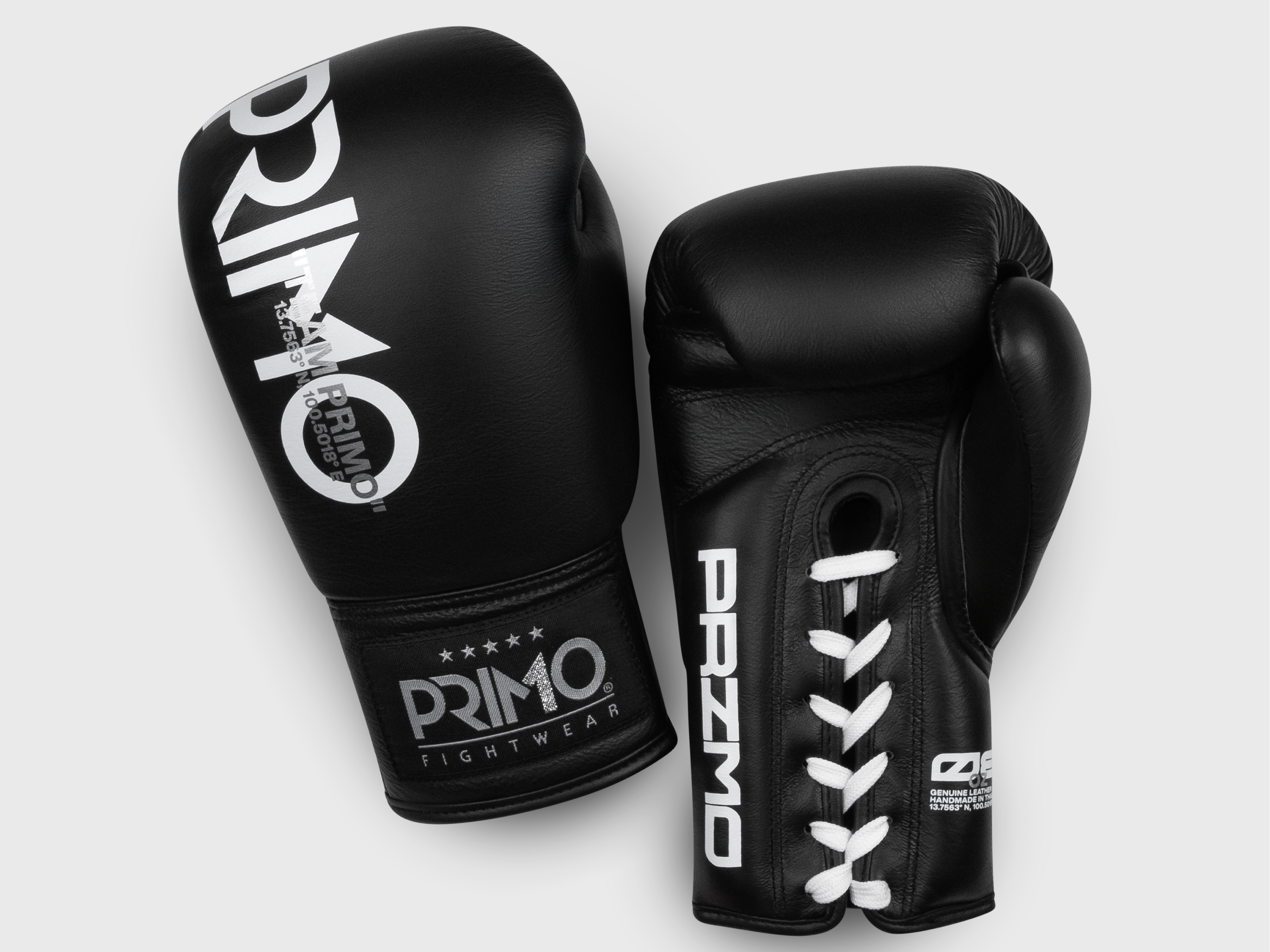 Primo Fight Wear Official Mamba Series Lace Up Boxing Gloves - Black
