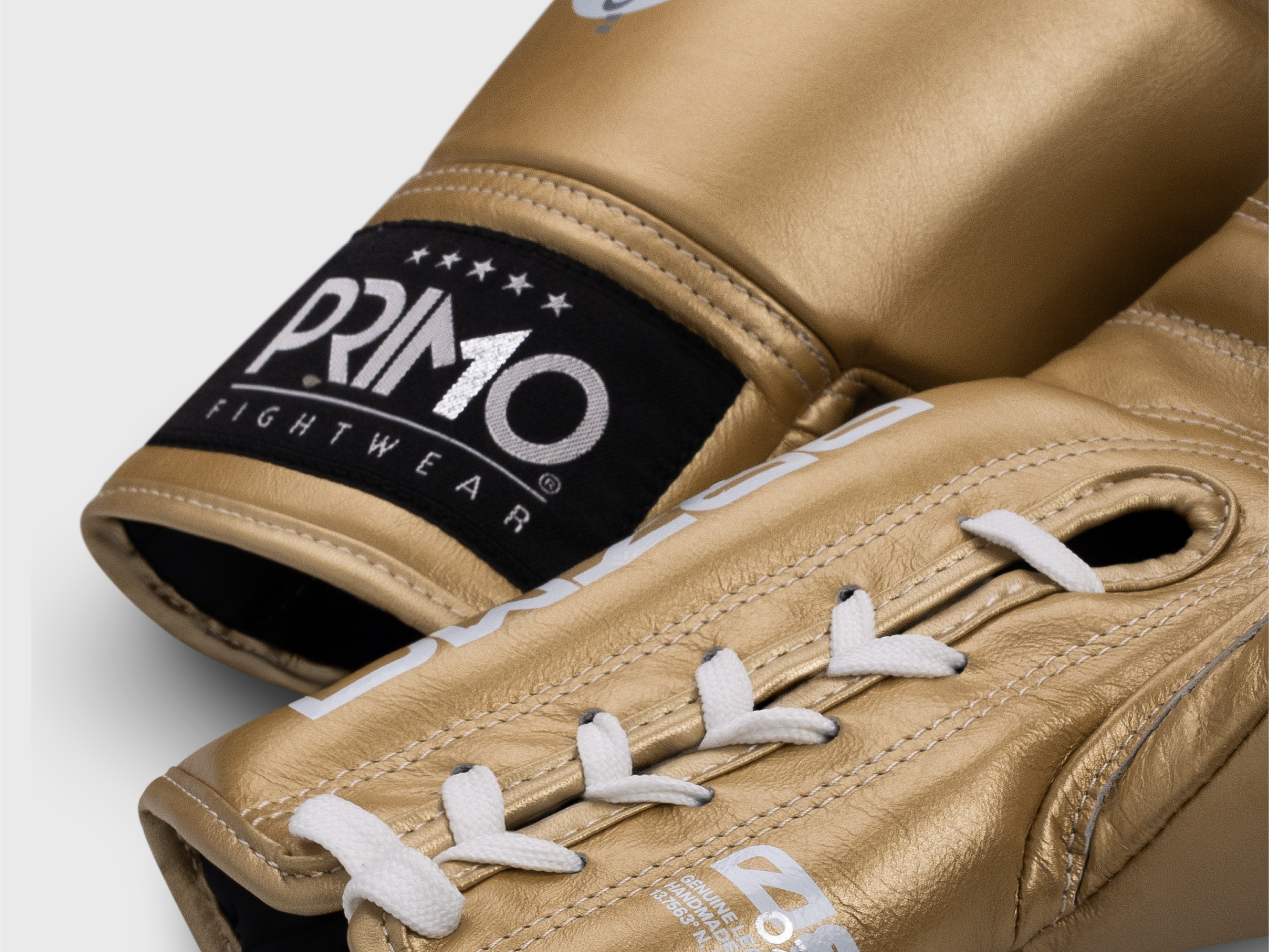 Primo Fight Wear Official Mamba Series Lace Up Boxing Gloves - Gold
