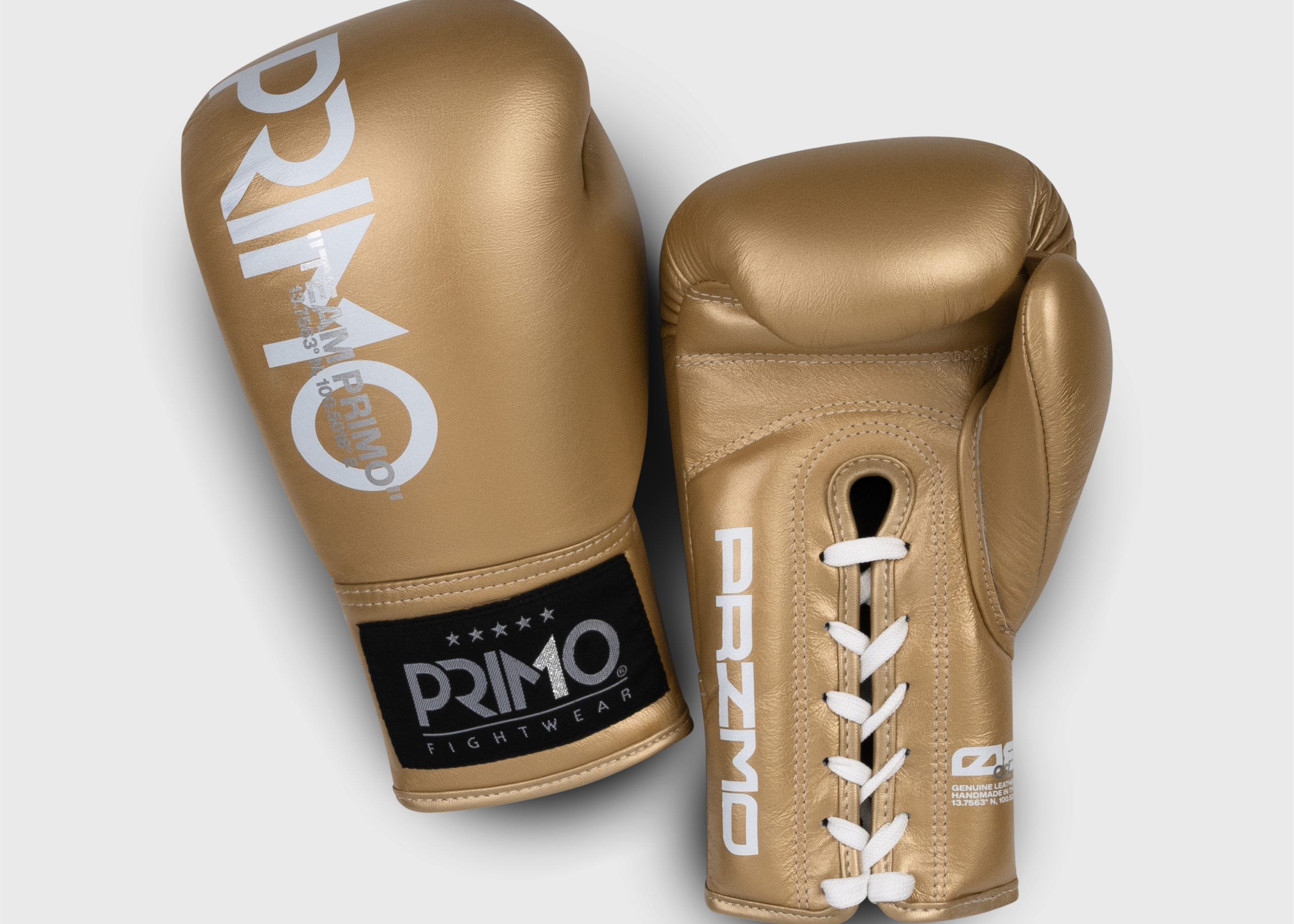 Primo Fight Wear Official Mamba Series Lace Up Boxing Gloves - Gold