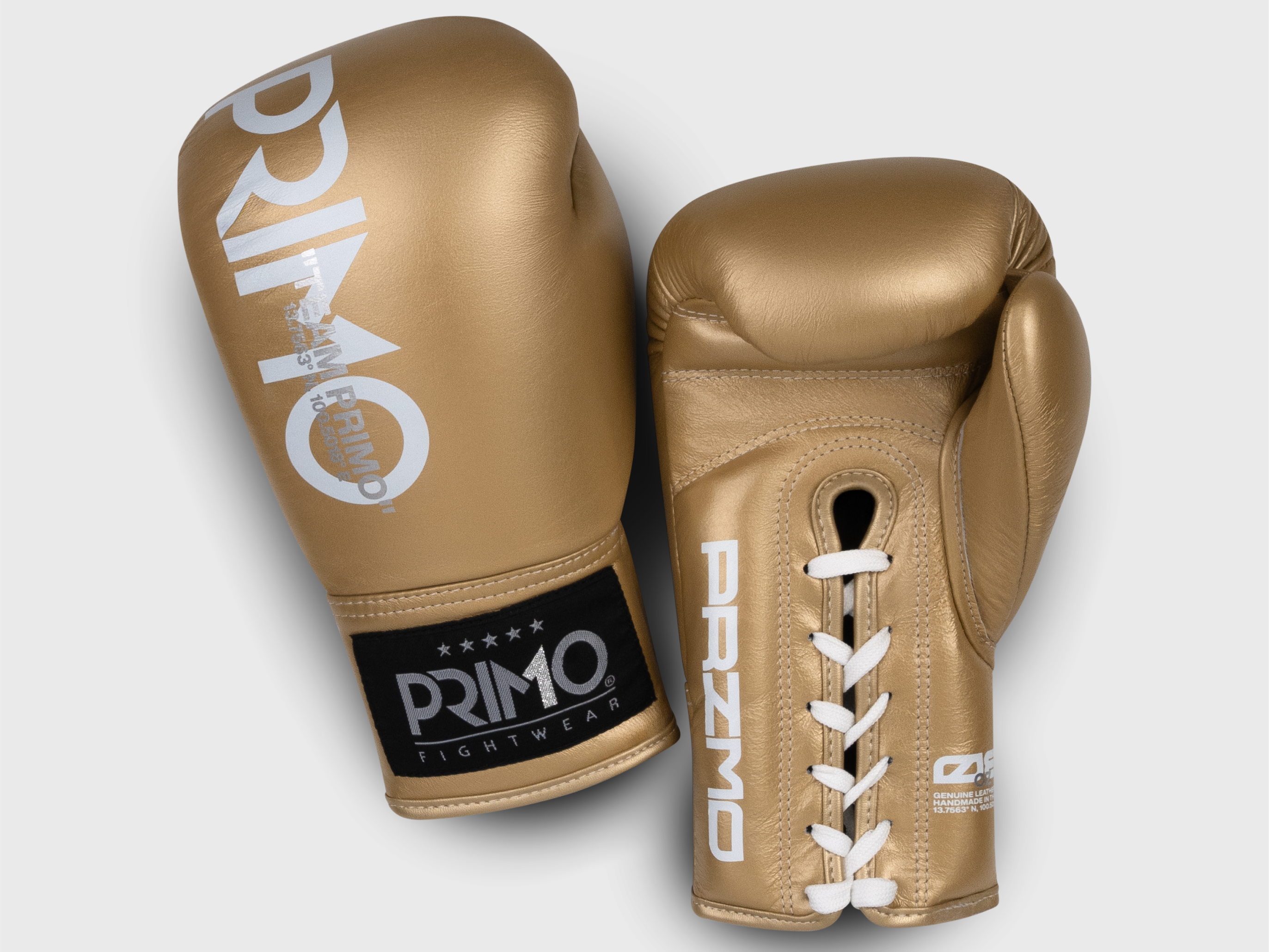 Primo Fight Wear Official Mamba Series Lace Up Boxing Gloves - Gold
