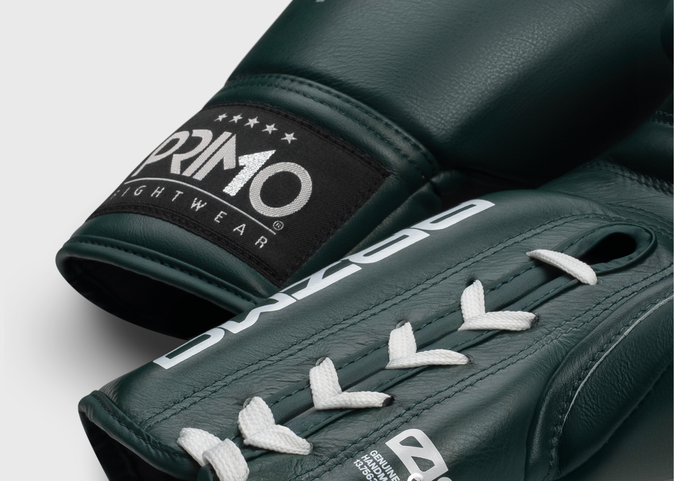 Primo Fight Wear Official Mamba Series Lace Up Boxing Gloves - Hunter Green