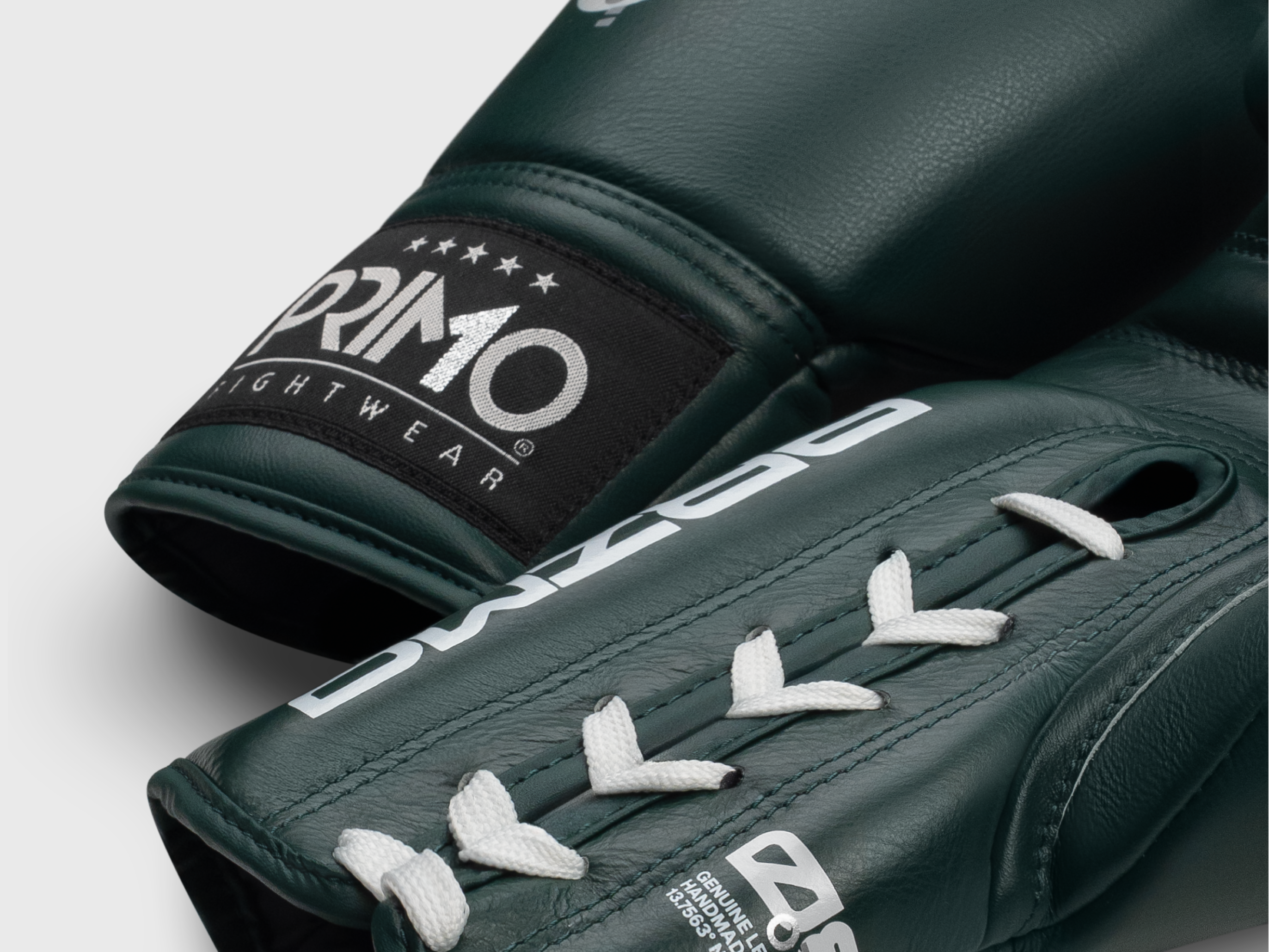 Primo Fight Wear Official Mamba Series Lace Up Boxing Gloves - Hunter Green