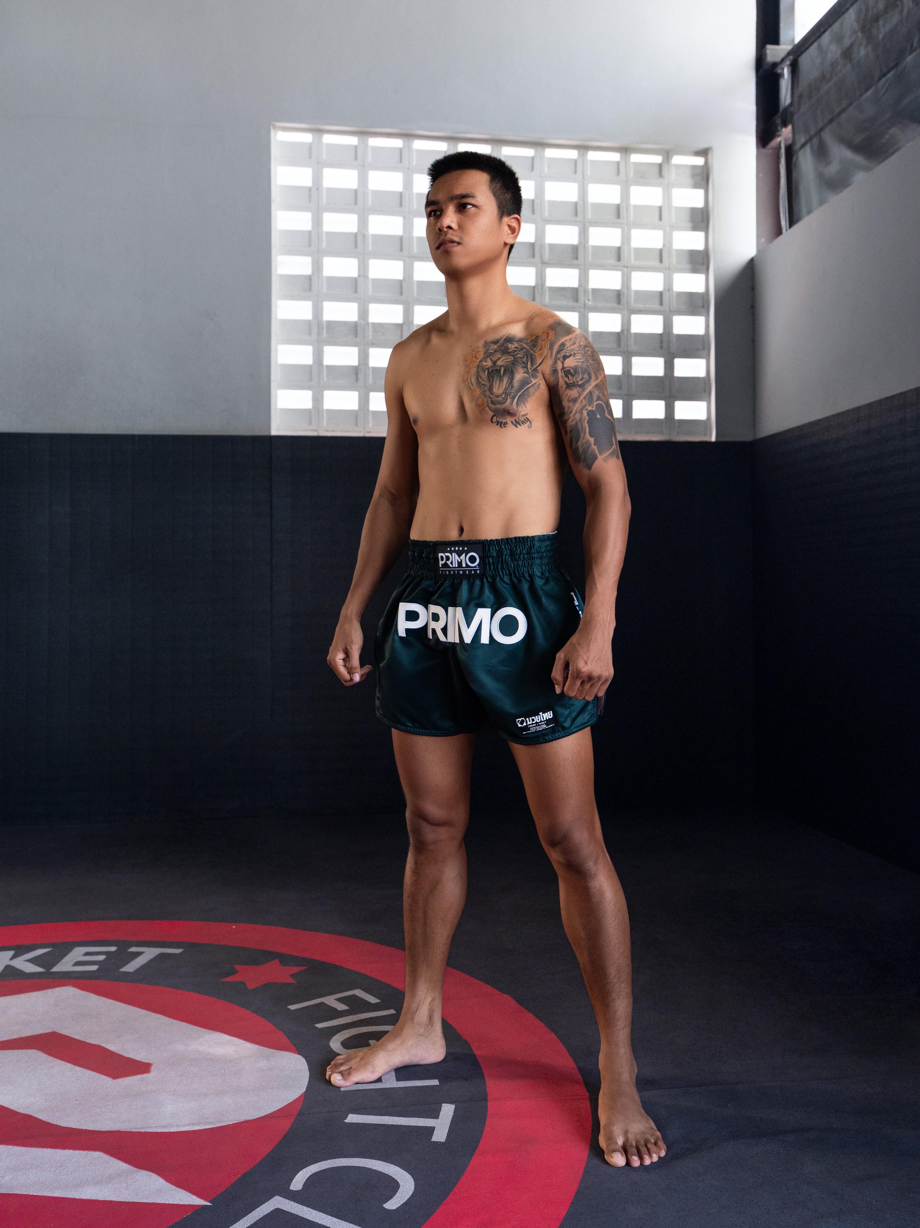 Mamba Series Muay Thai Shorts - Hunter Green – Primo Fightwear