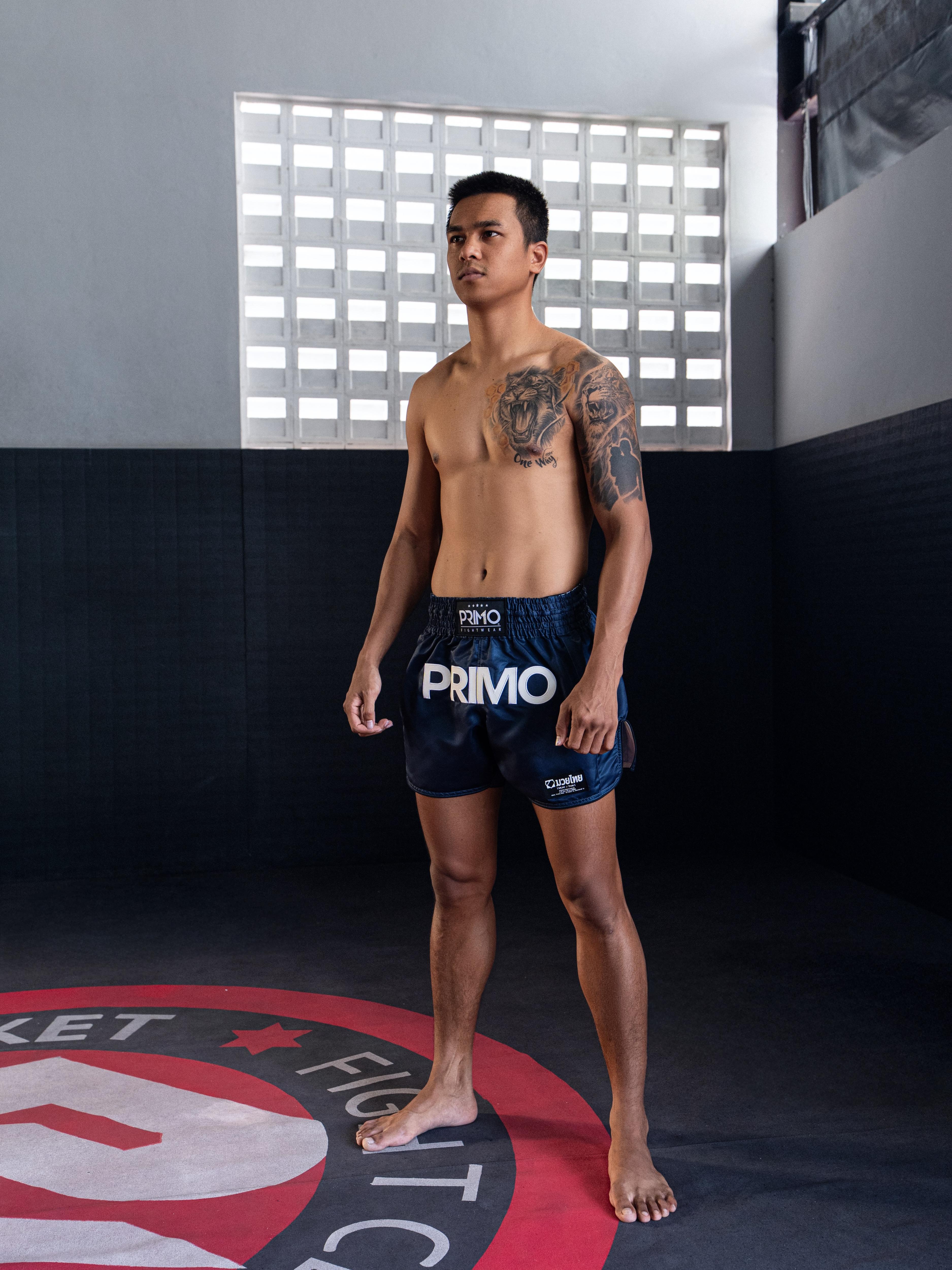 Mamba Series Muay Thai Shorts - Navy – Primo Fightwear Official