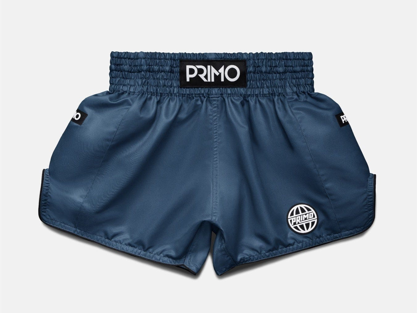 Primo Fight Wear Official Muay Thai Shorts - Alta Series - Steel Blue