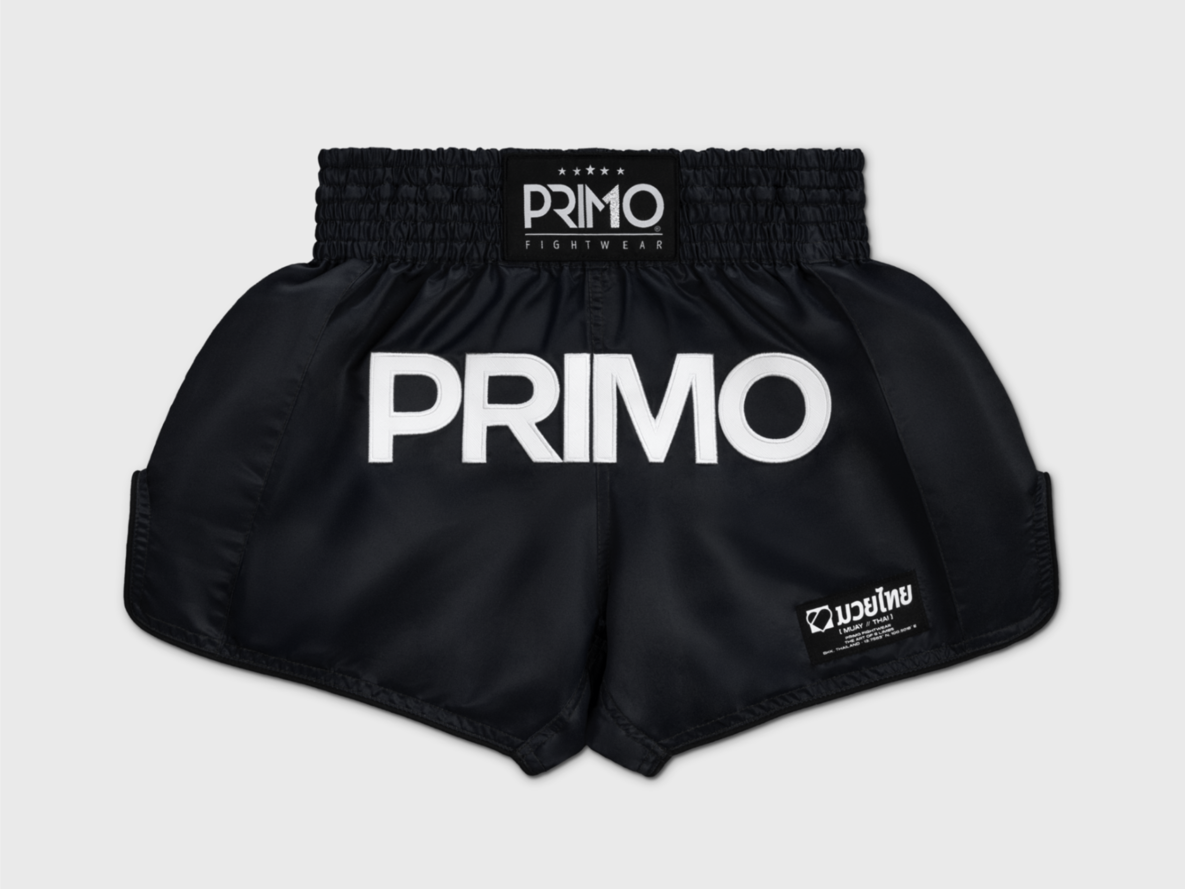 Primo Fight Wear Official Muay Thai Shorts - Classic 2.0 - Black