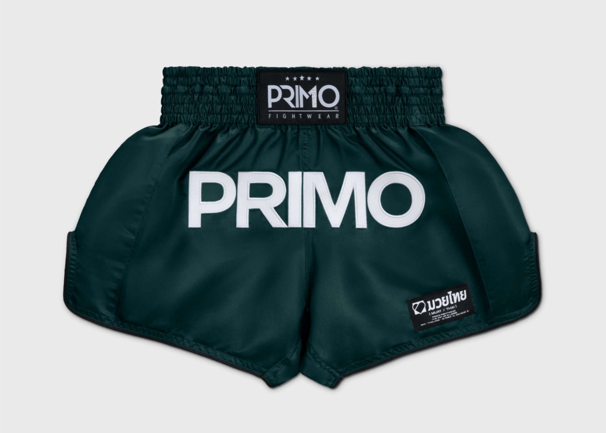 Primo Fight Wear Official Muay Thai Shorts - Classic 2.0 - Green