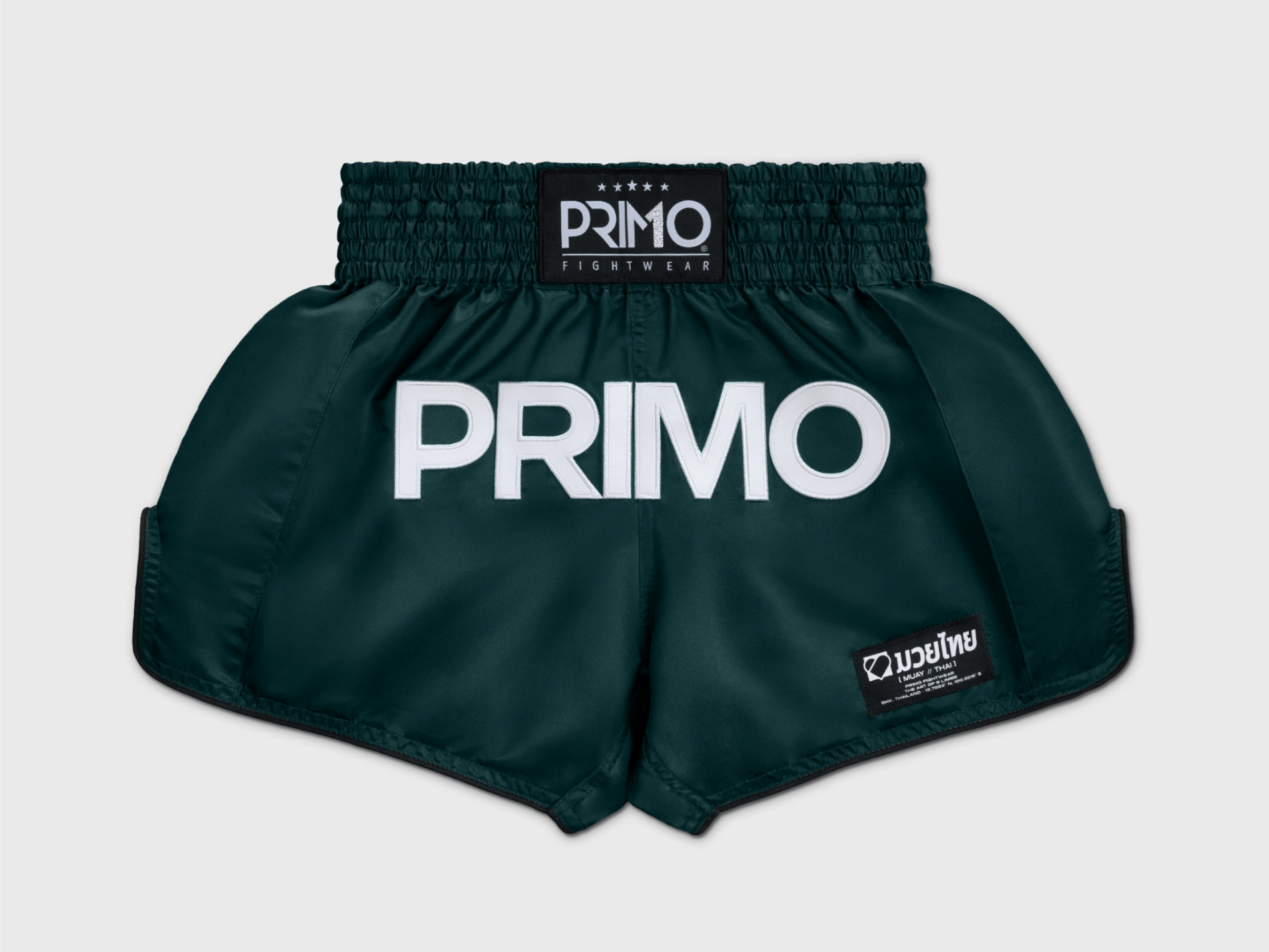 Primo Fight Wear Official Muay Thai Shorts - Classic 2.0 - Green