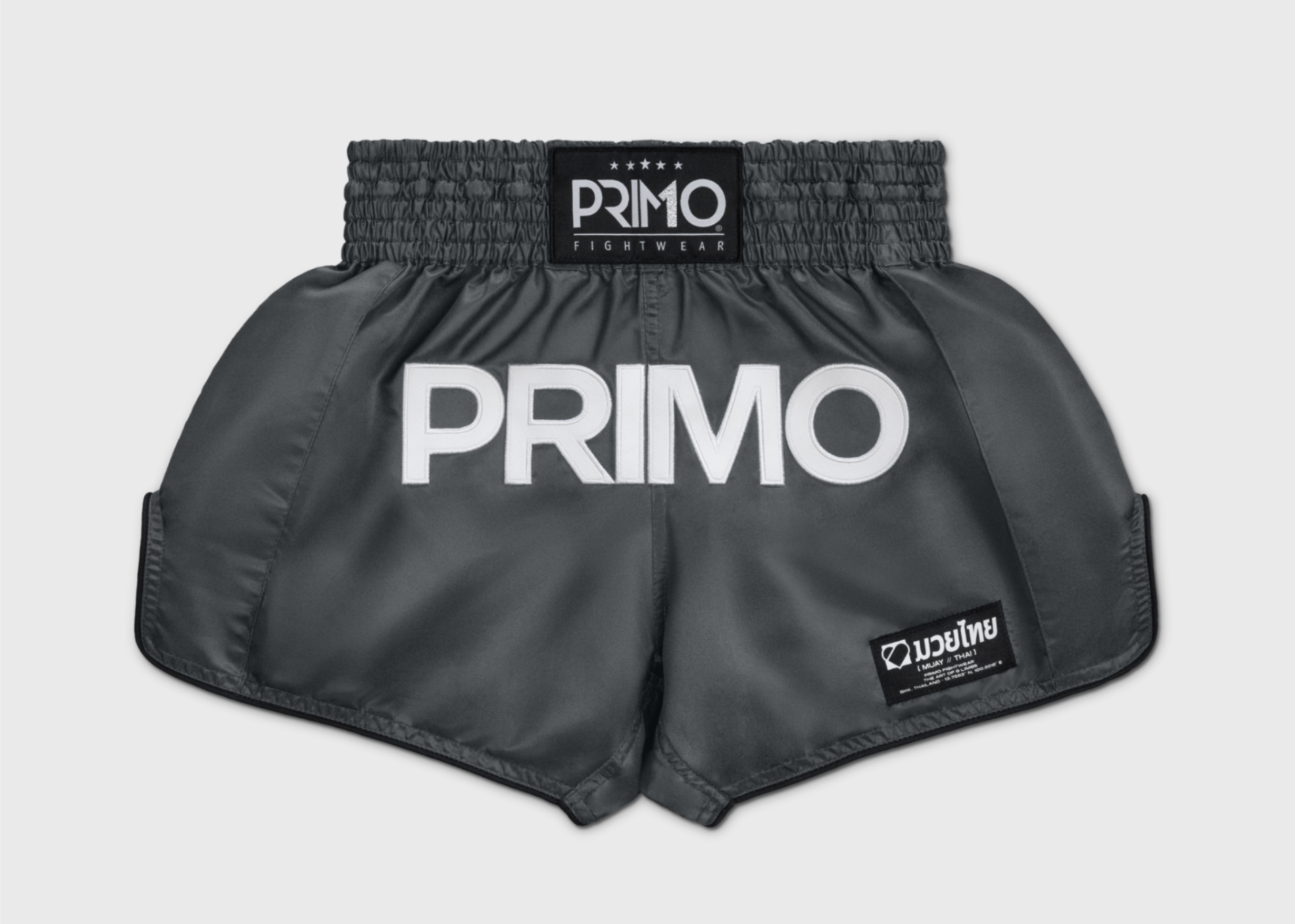 Primo Fight Wear Official Muay Thai Shorts - Classic 2.0 - Grey