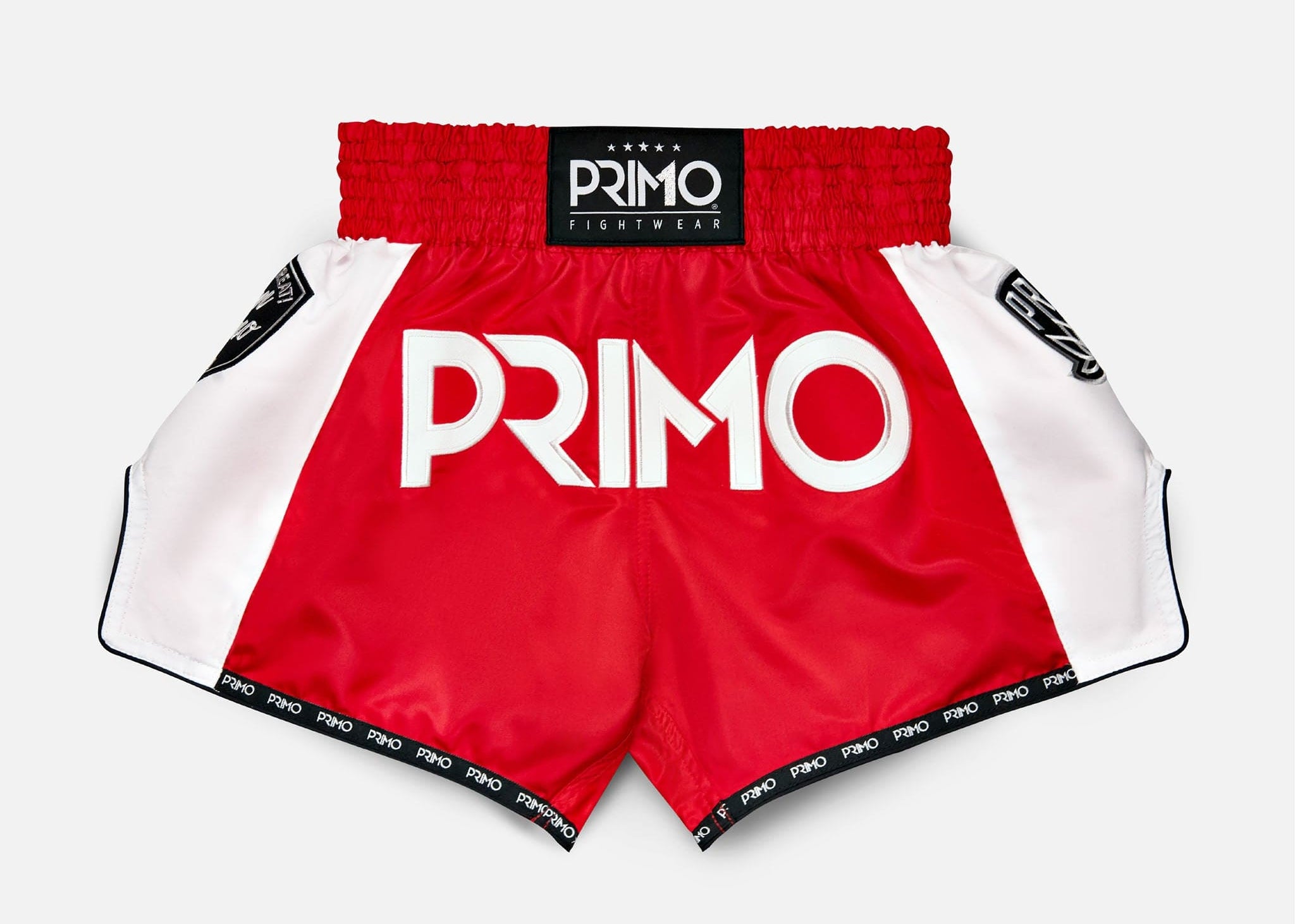 Primo Fight Wear Official Muay Thai Shorts - Free Flow Series - Stadium Classic Red