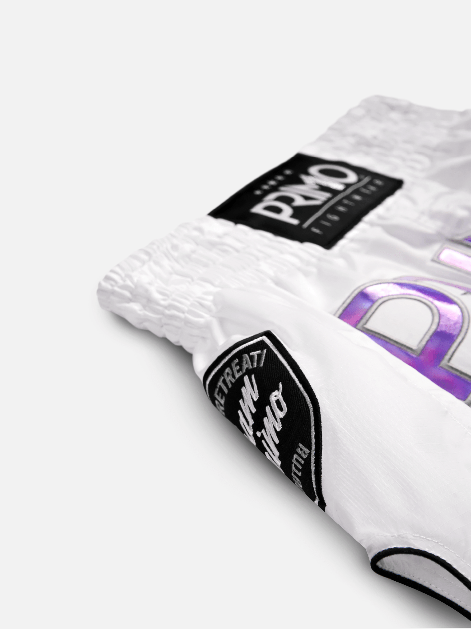 Harlequin Purple Print Pattern Muay Thai Boxing Shorts